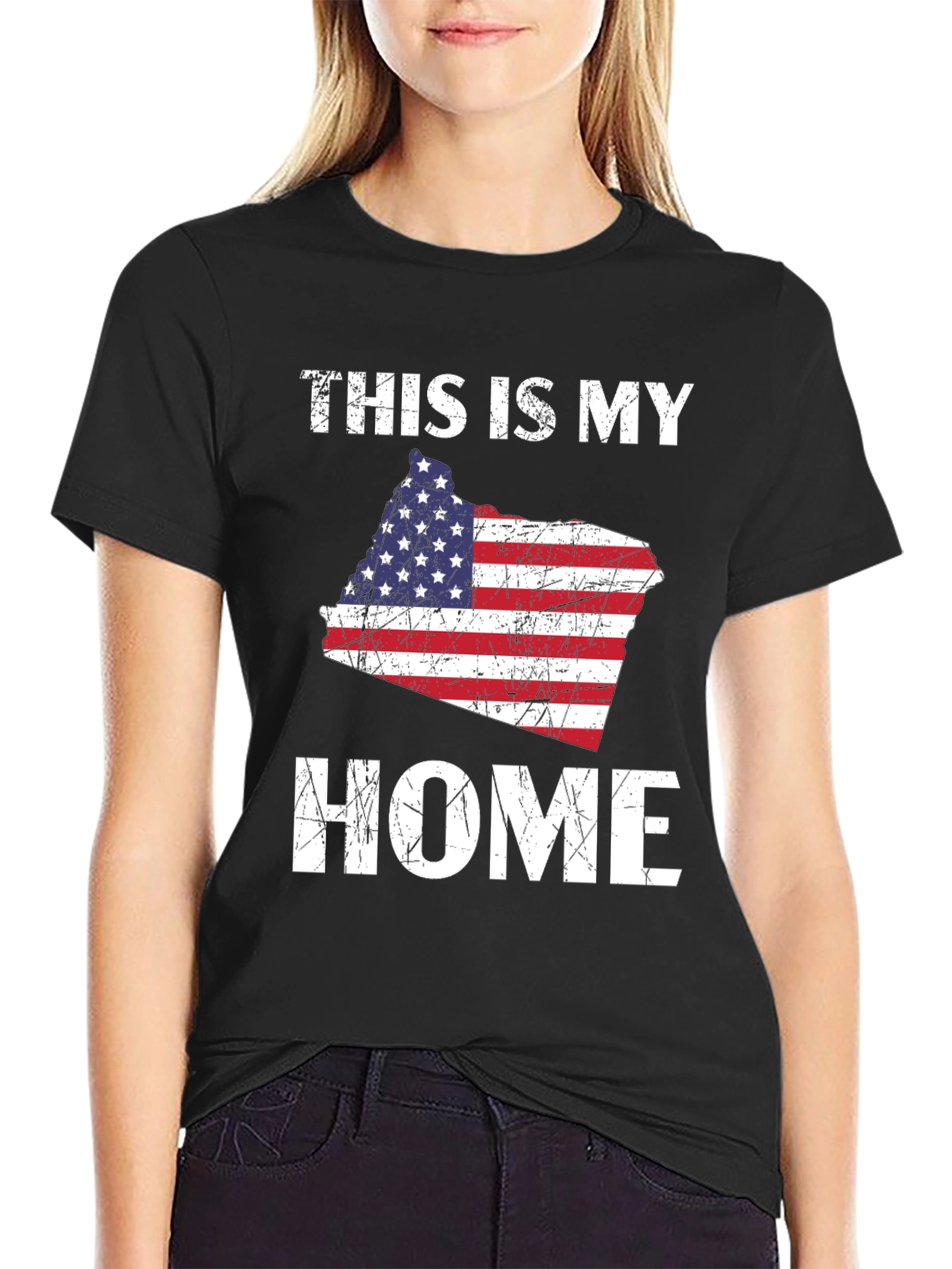 This Is My Home American Flag T-Shirt