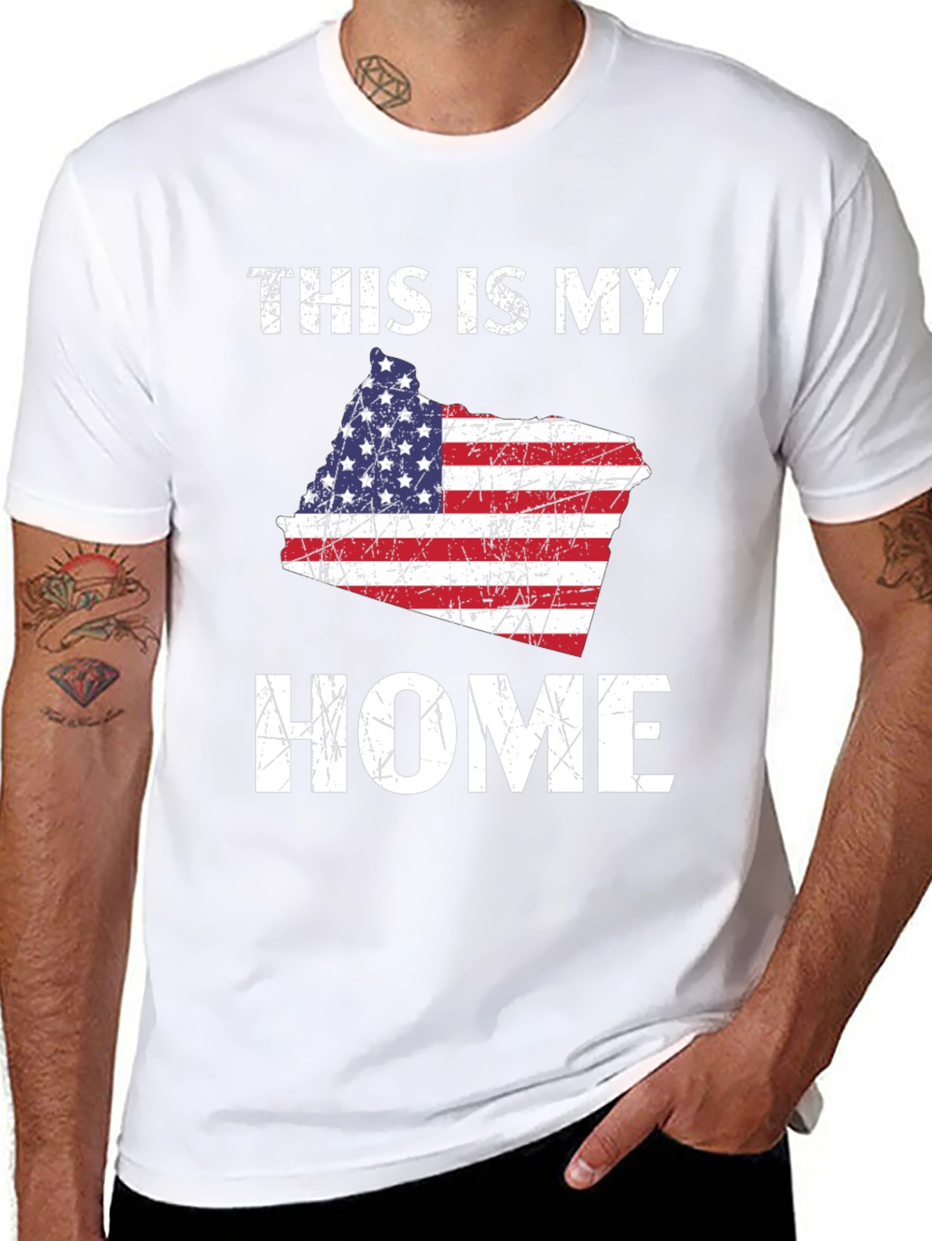 This Is My Home American Flag T-Shirt