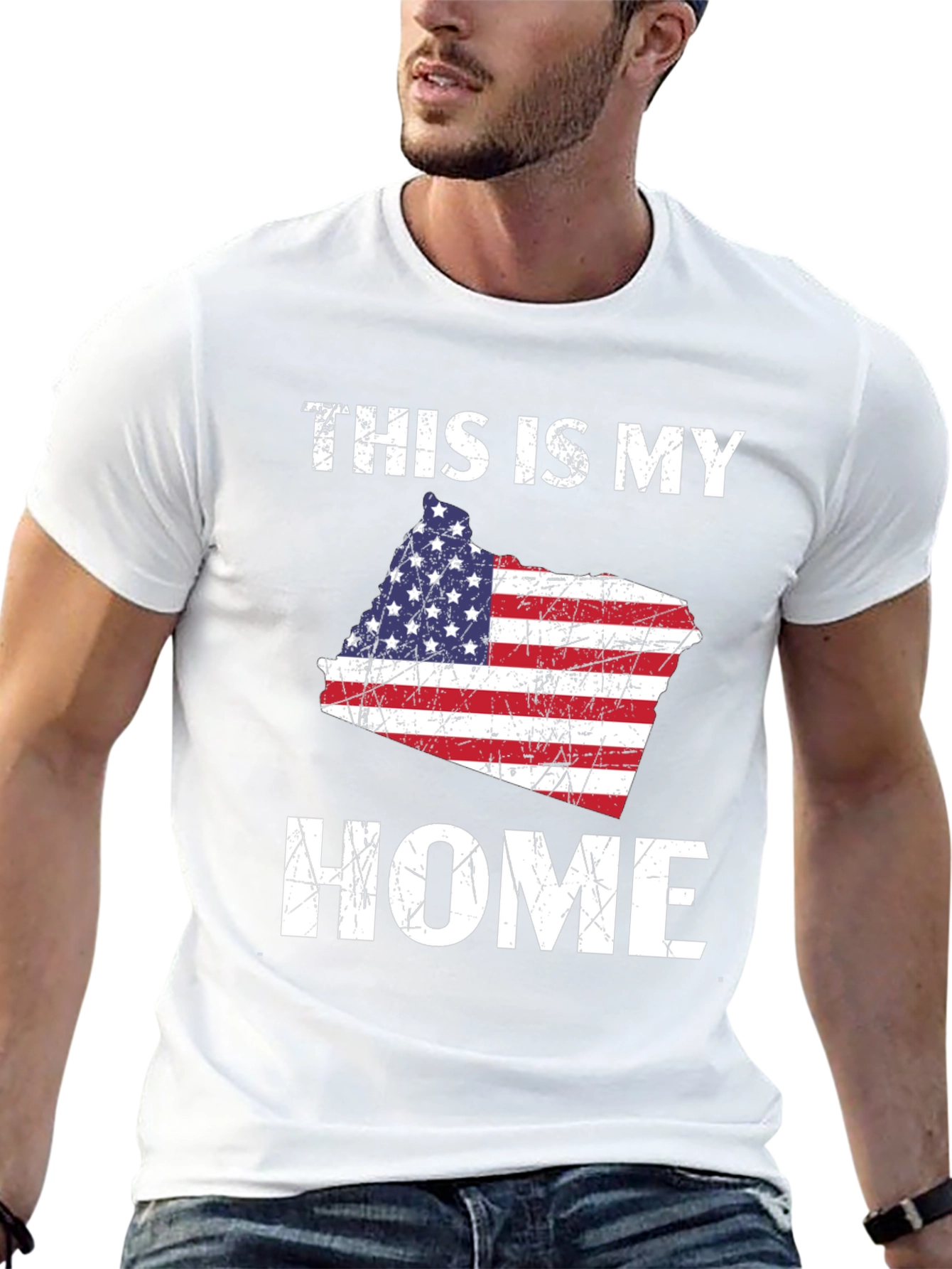 This Is My Home American Flag T-Shirt