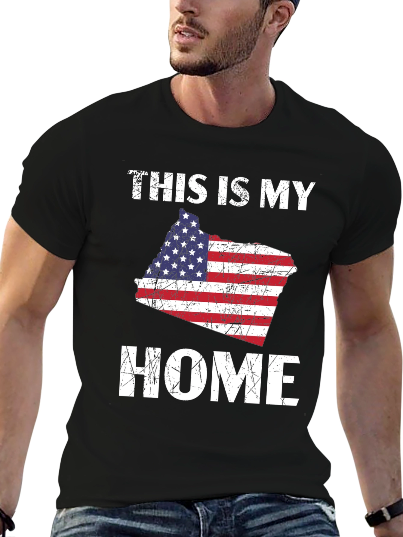 This Is My Home American Flag T-Shirt