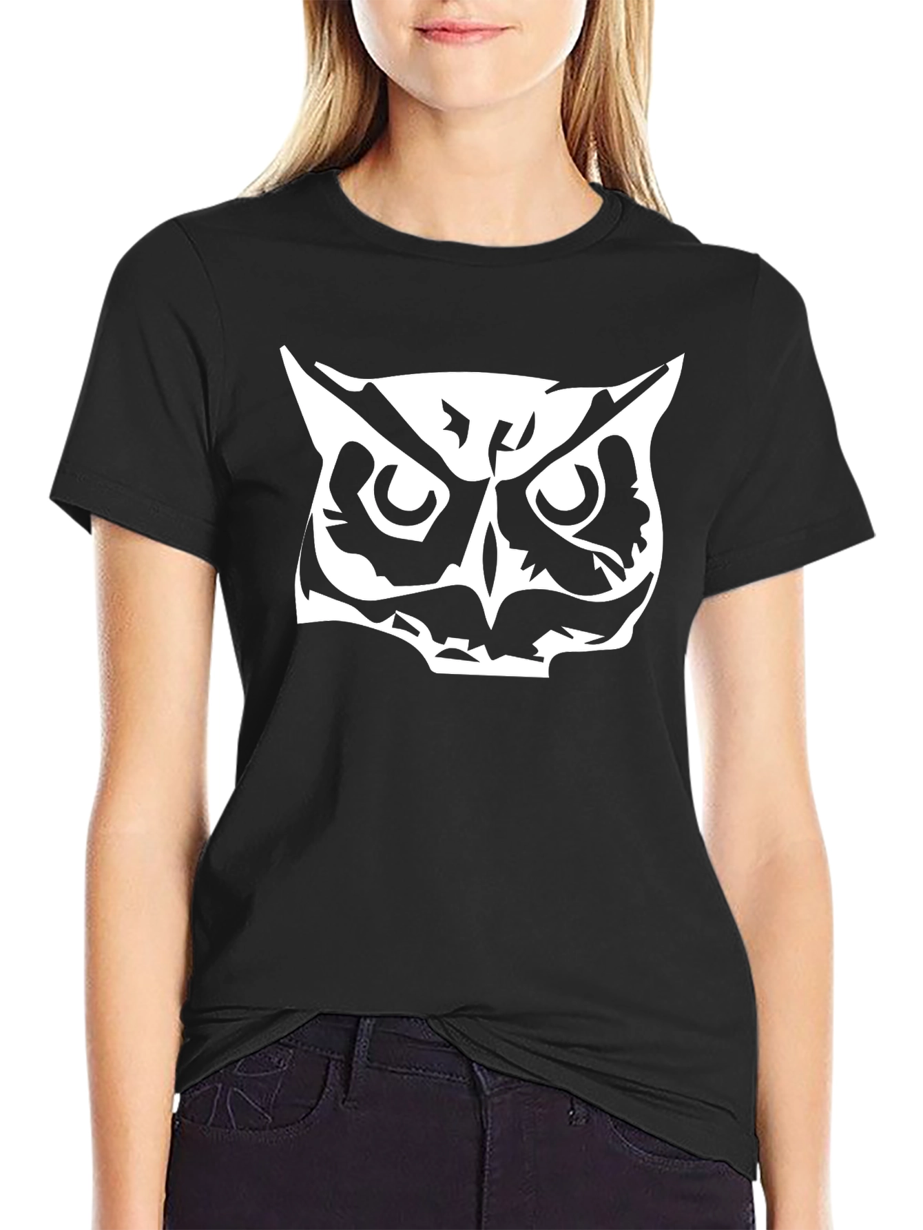 Owl Graphic Black T-Shirt - Mens Fashion Tee