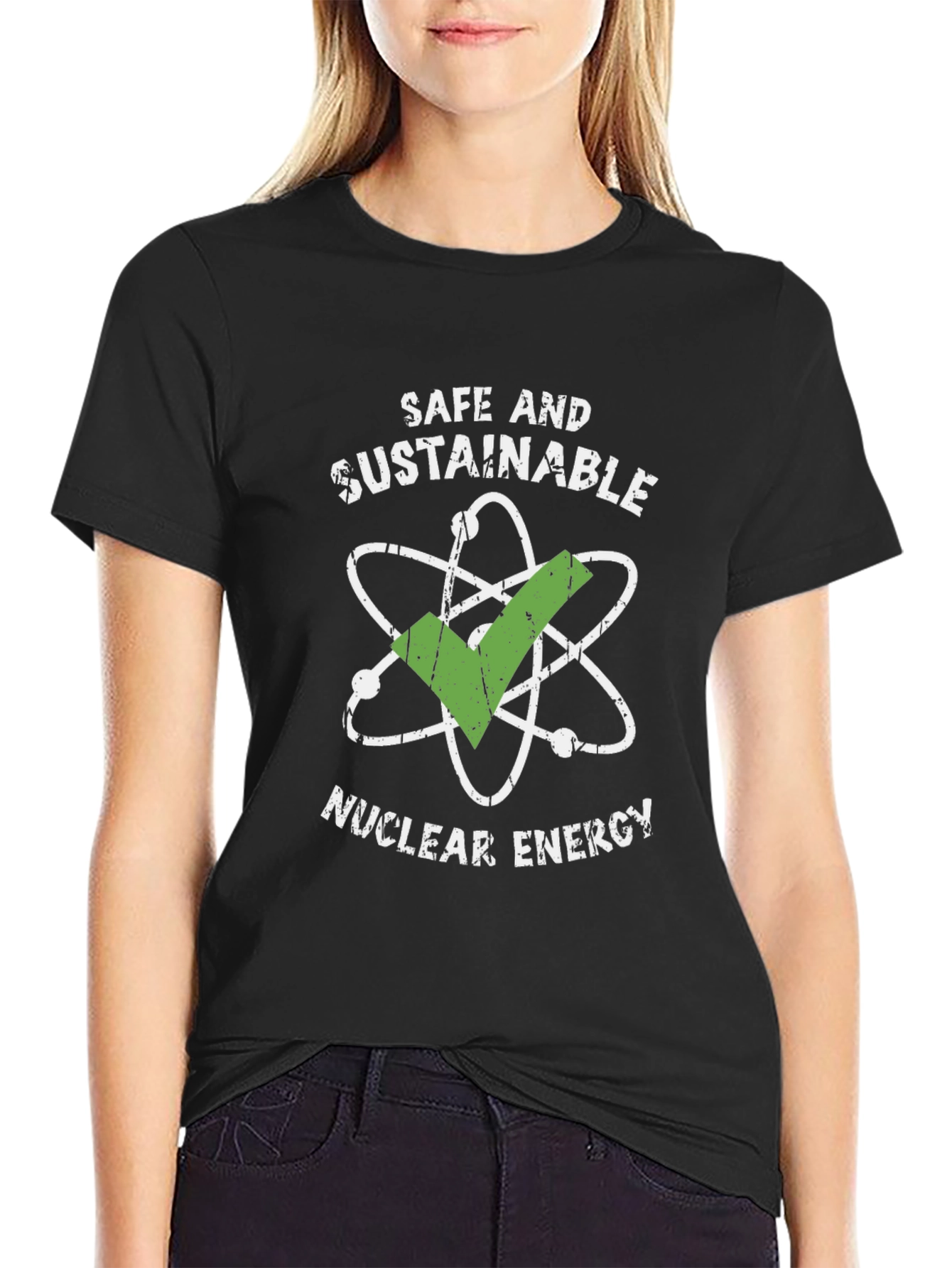 Safe & Sustainable Nuclear Energy Graphic T-Shirt