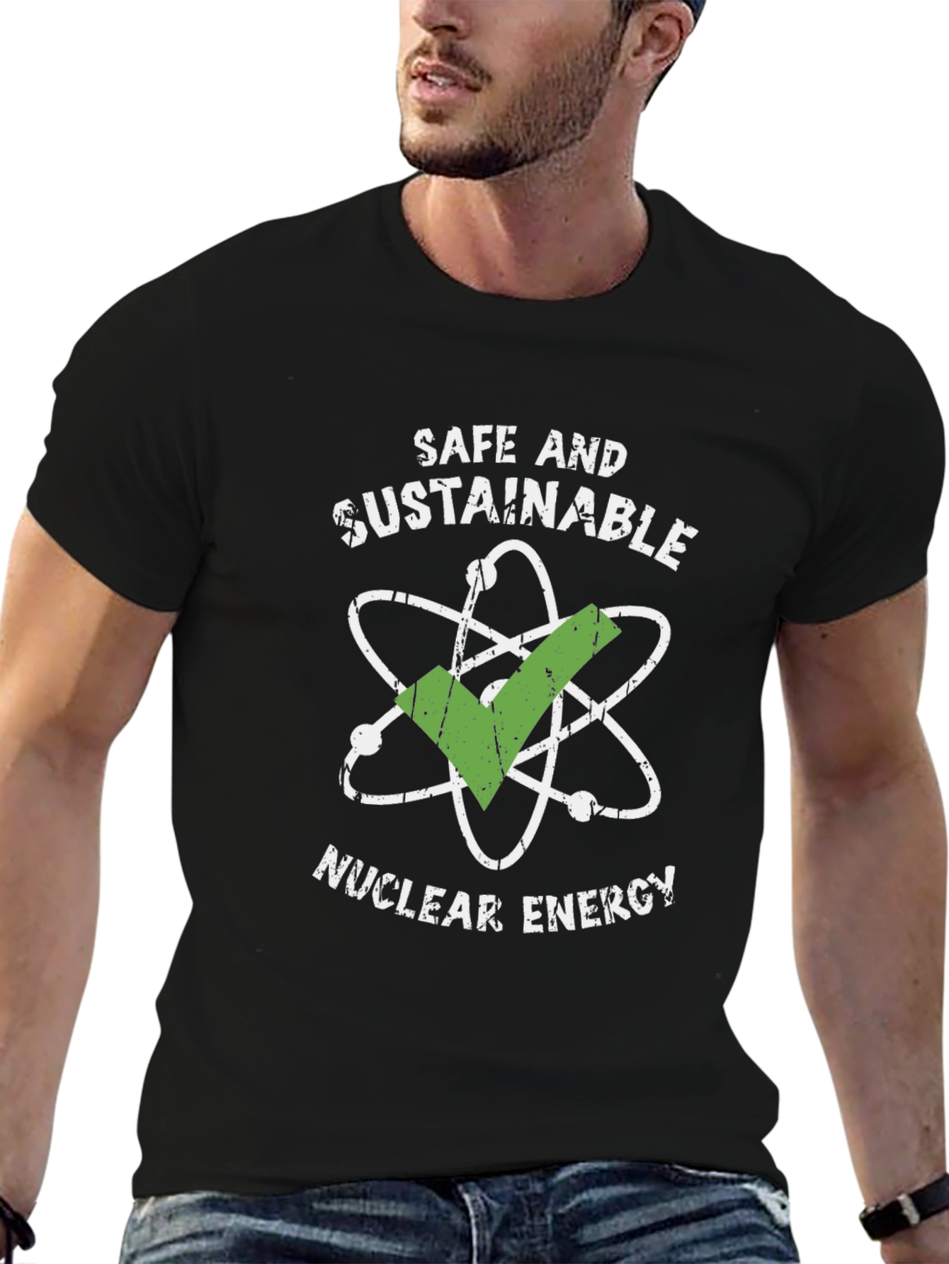 Safe & Sustainable Nuclear Energy Graphic T-Shirt