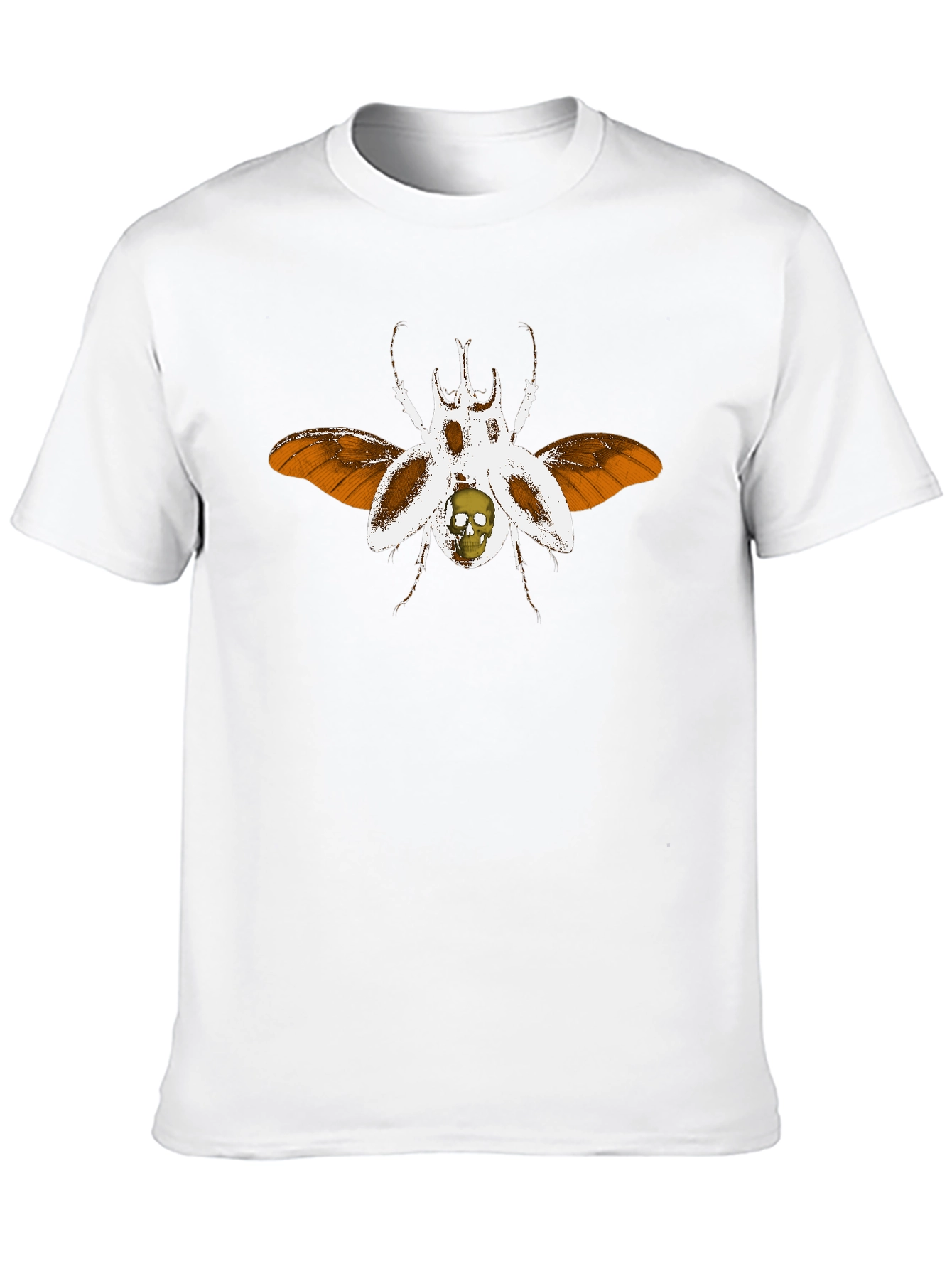 Skull Beetle Graphic T-Shirt