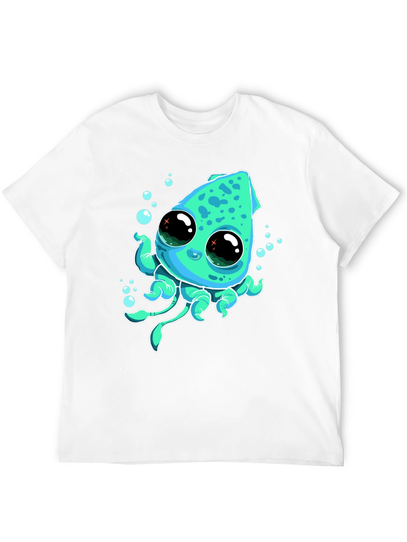 Cute Cartoon Squid Graphic Tee
