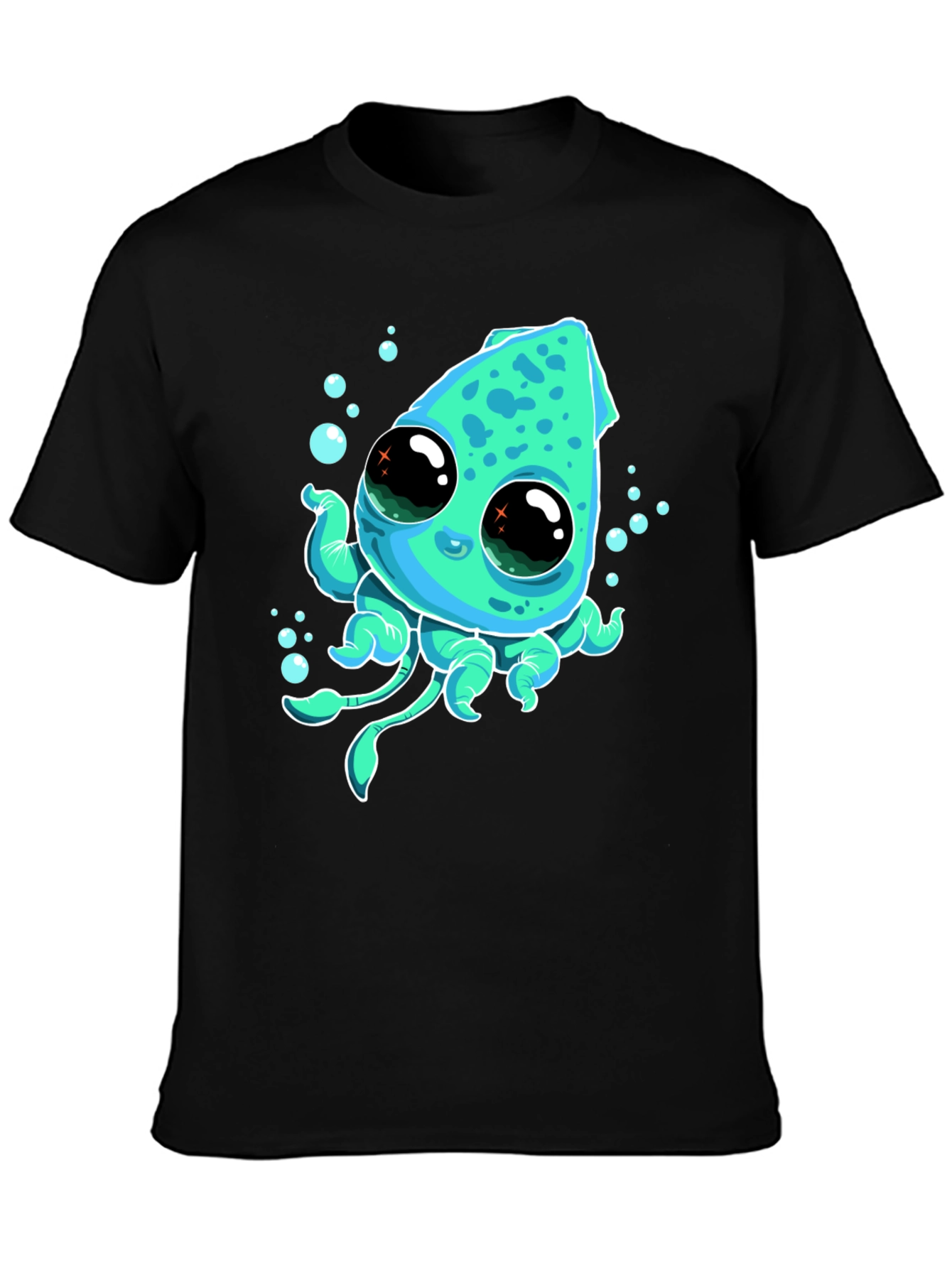 Cute Cartoon Squid Graphic Tee