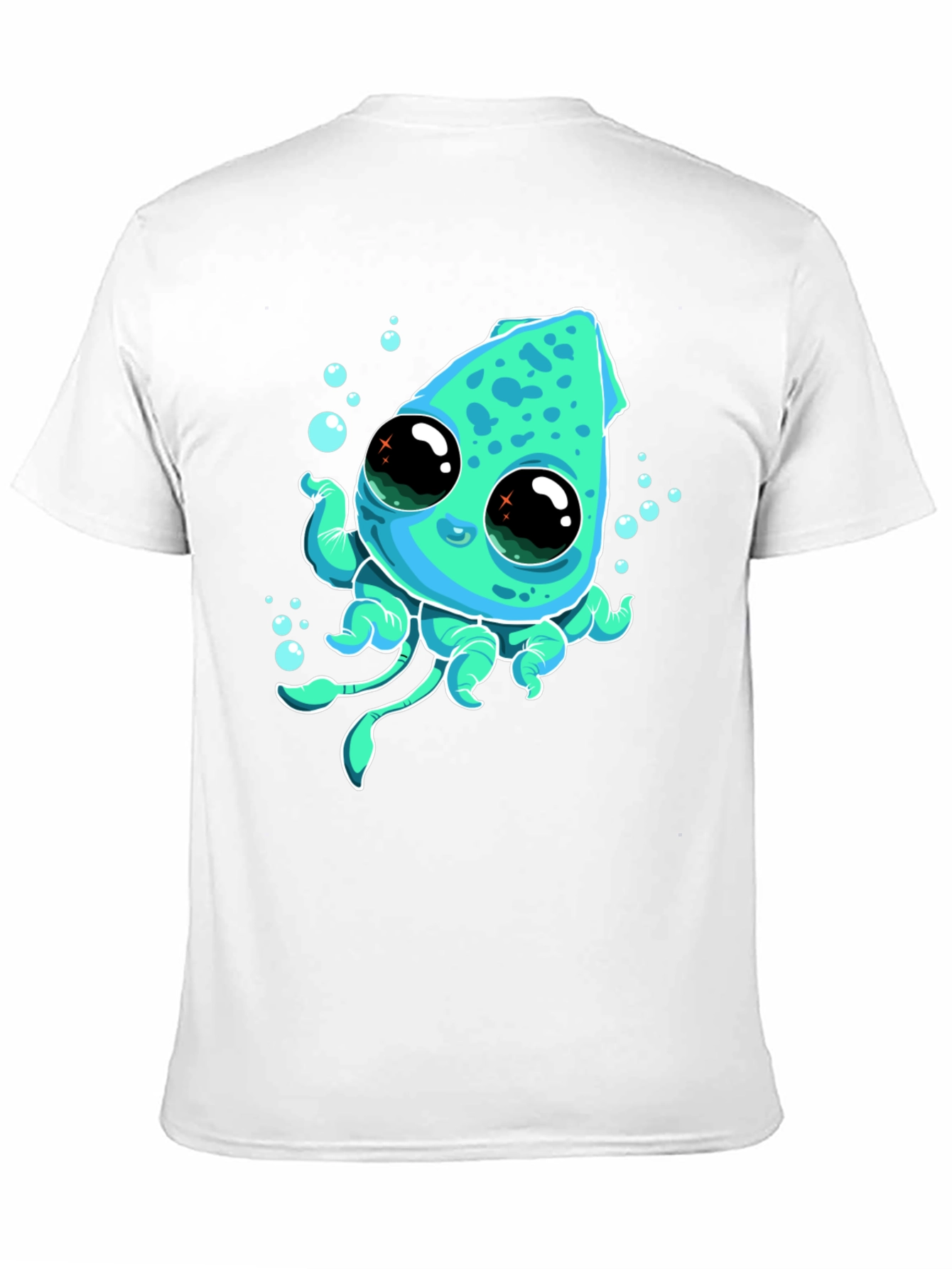 Cute Cartoon Squid Graphic Tee