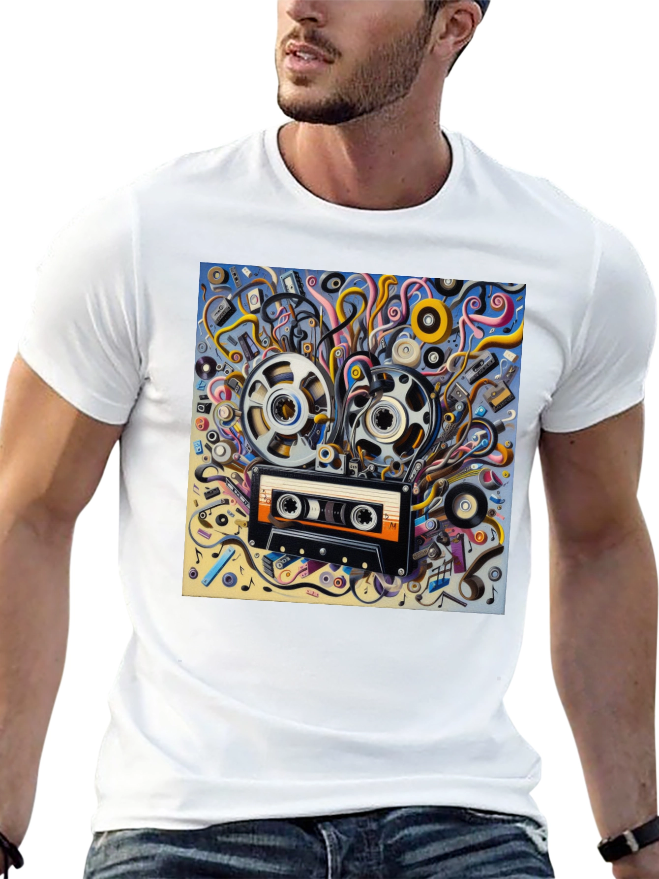 Retro Music Cassette T-Shirt