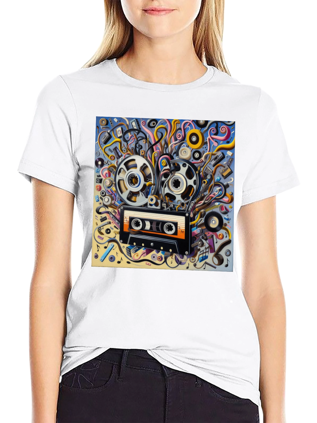Retro Music Cassette T-Shirt
