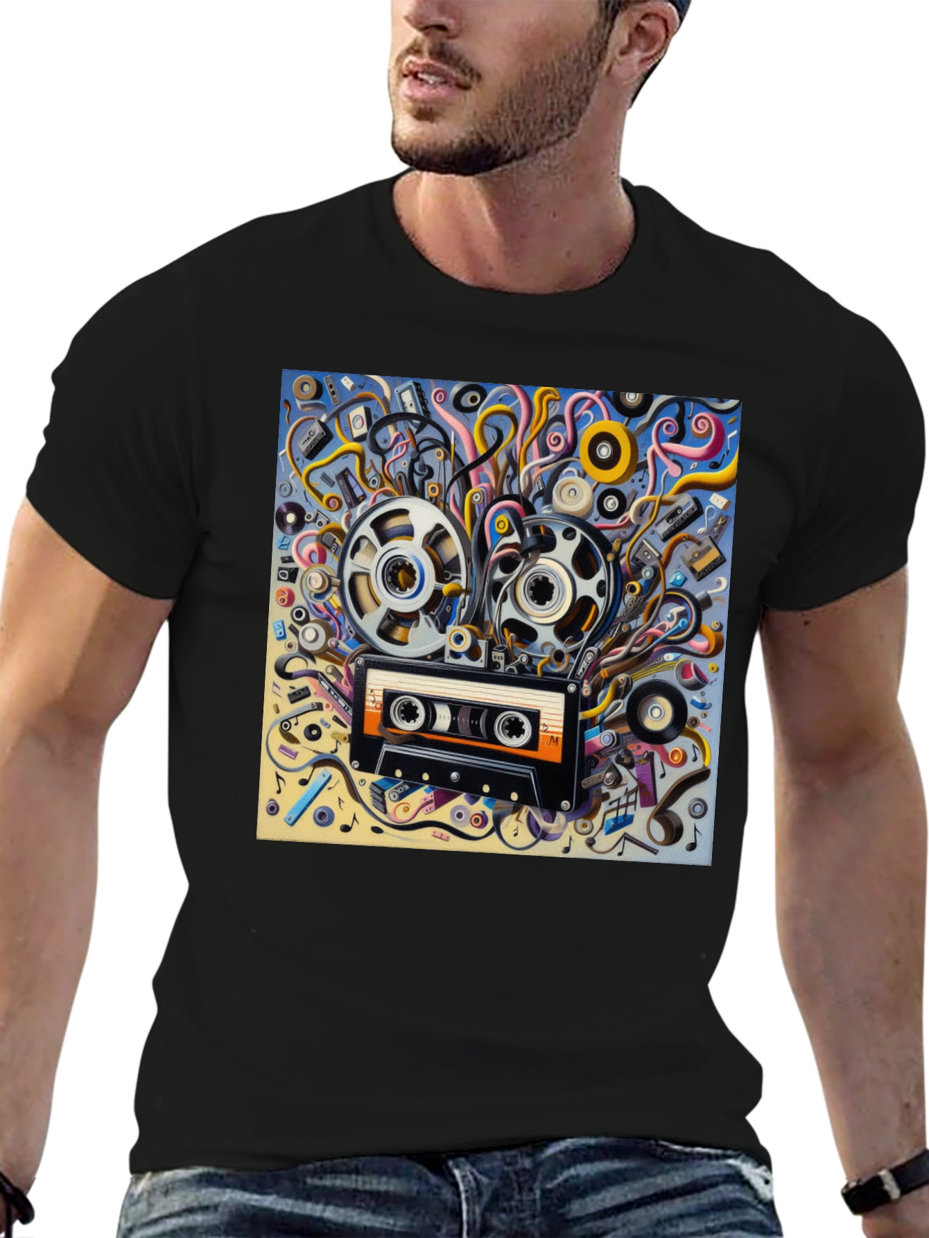Retro Music Cassette T-Shirt