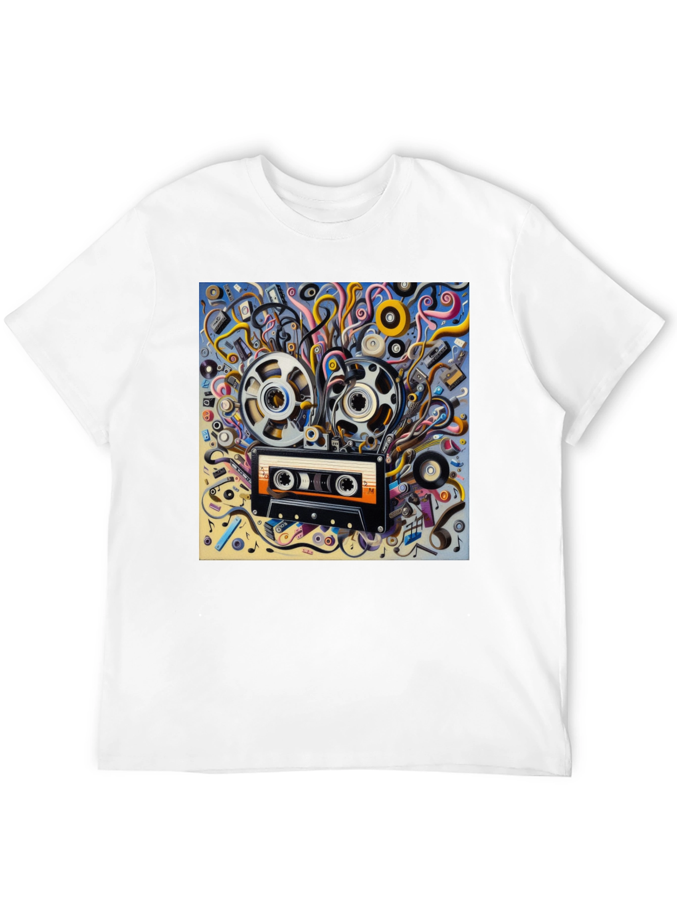 Retro Music Cassette T-Shirt