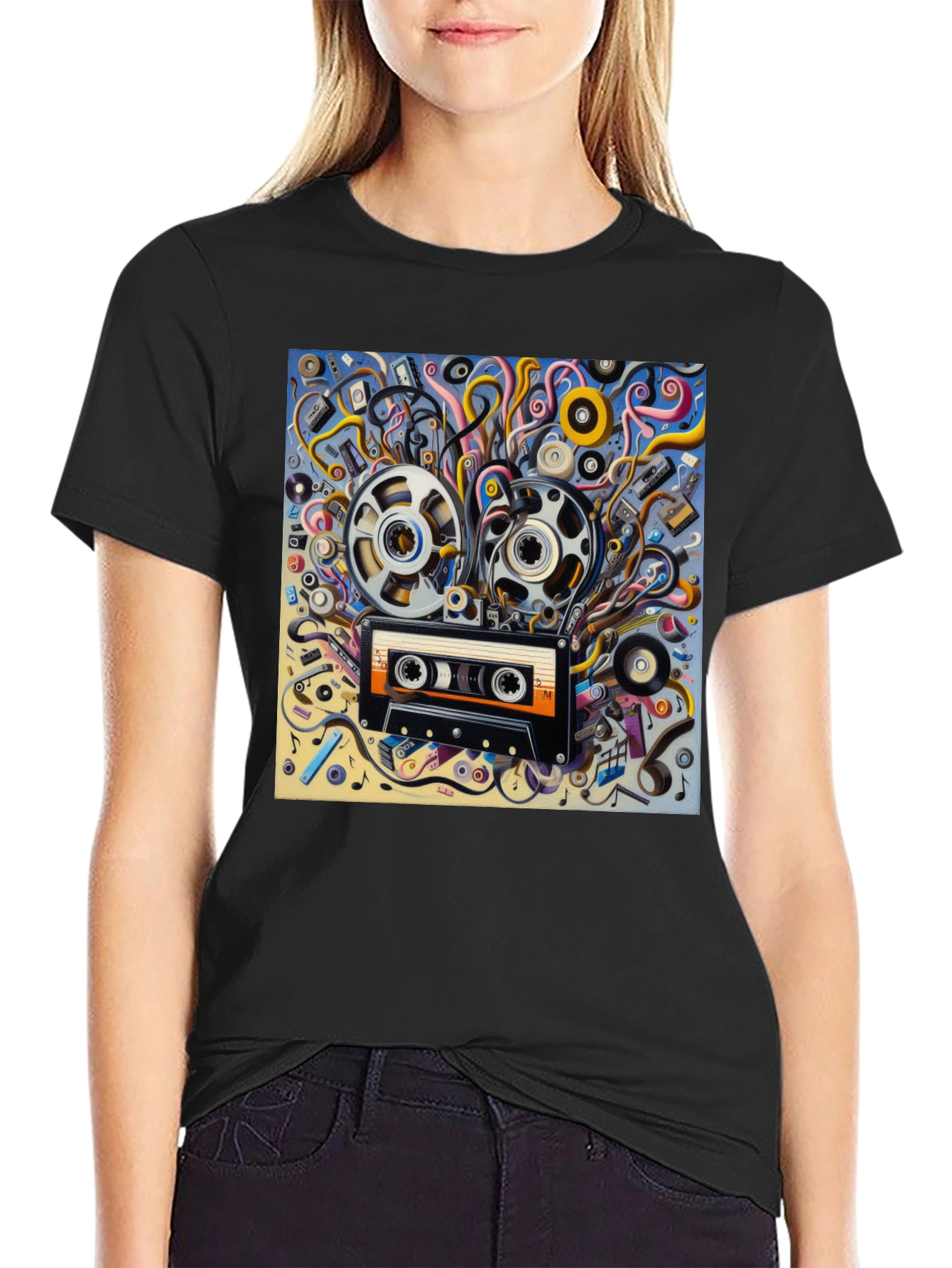 Retro Music Cassette T-Shirt