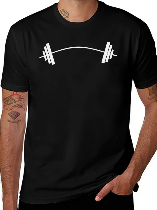 Black Barbell T-Shirt - Fitness Apparel