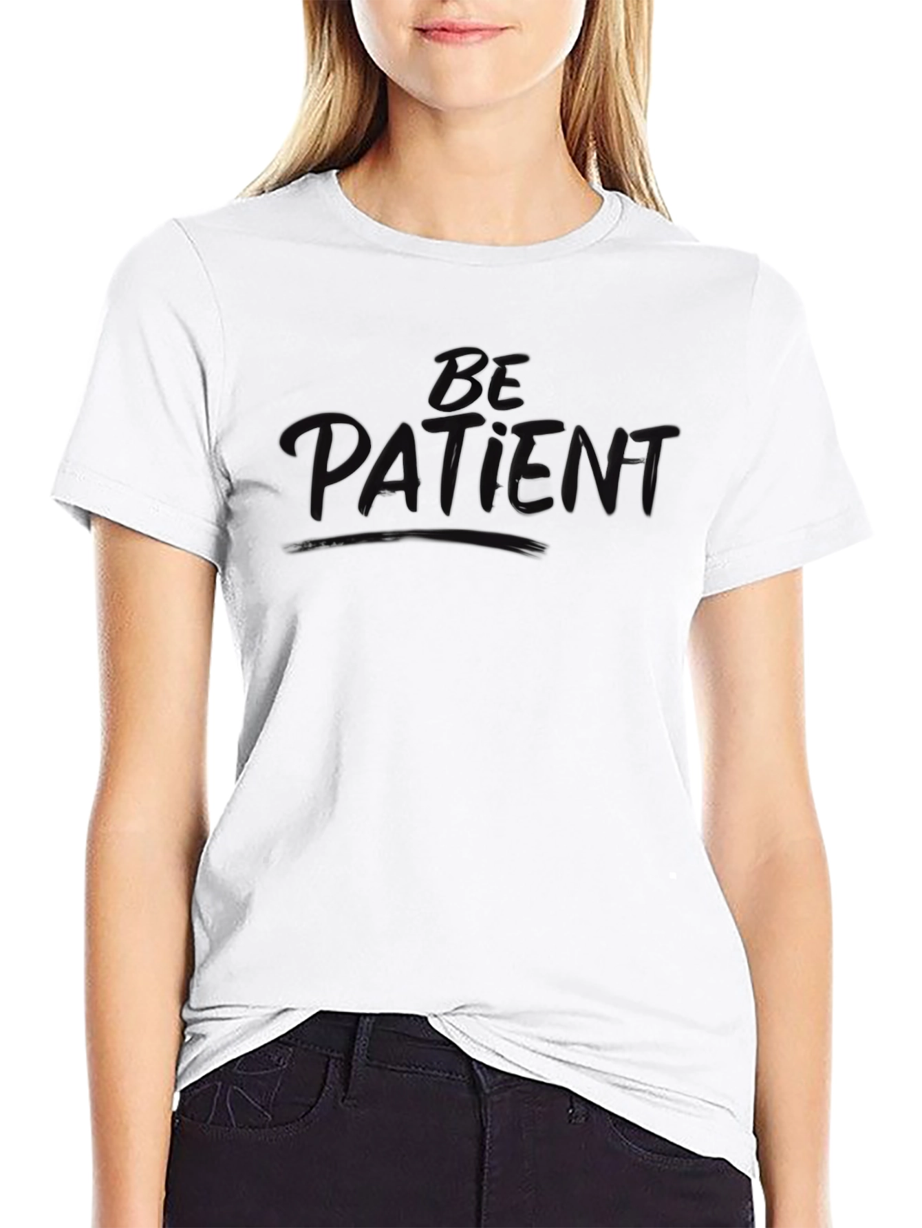 Be Patient Black Graphic Tee