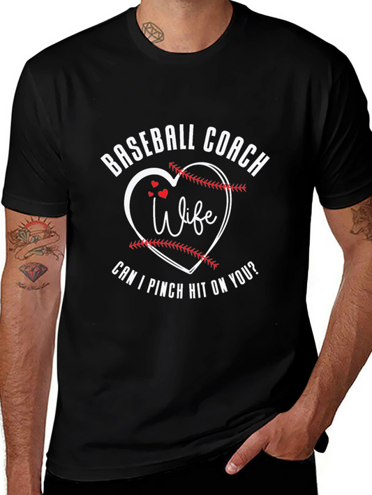 Baseball Coach Wife Graphic T-Shirt