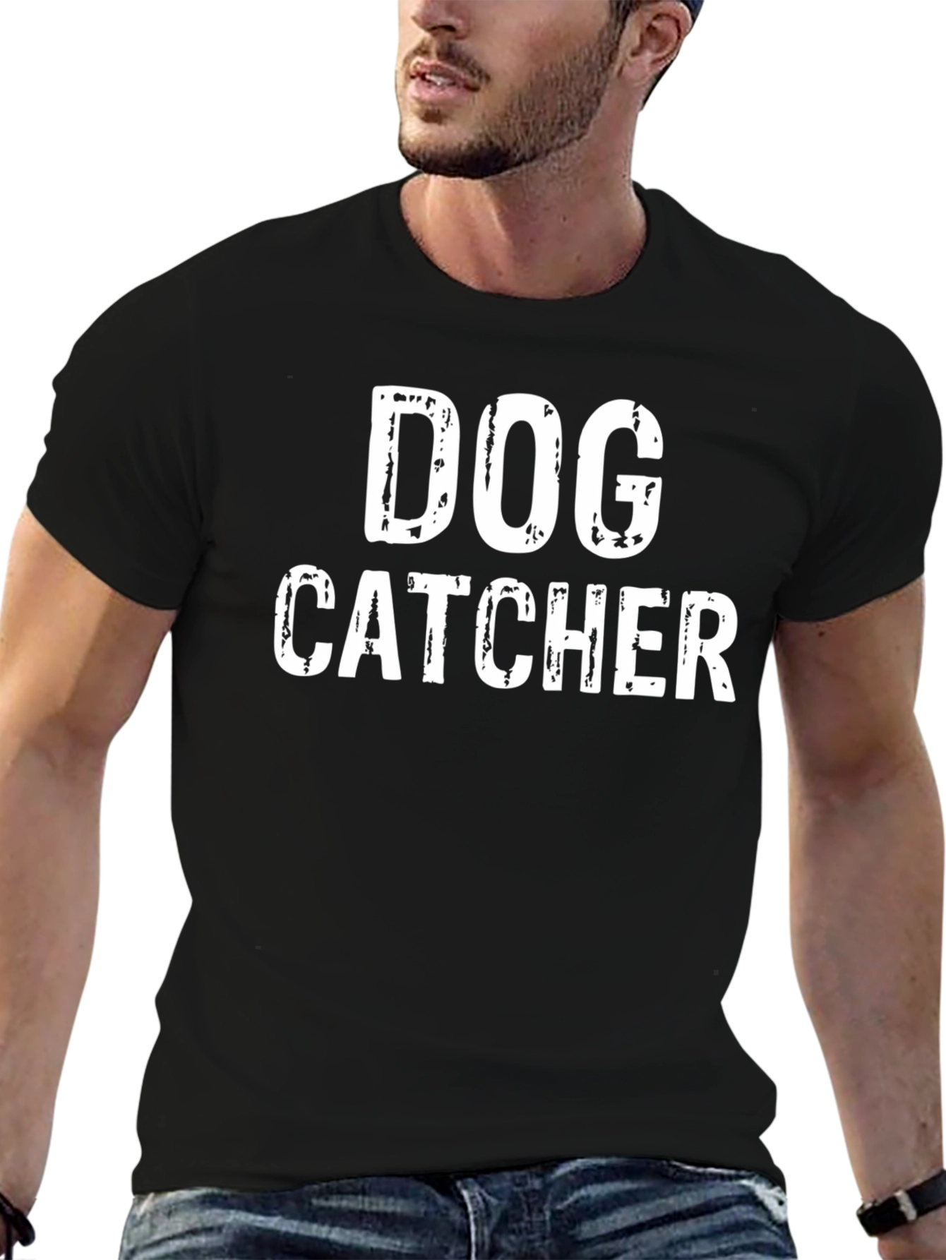 Dog Catcher Funny Graphic T-Shirt