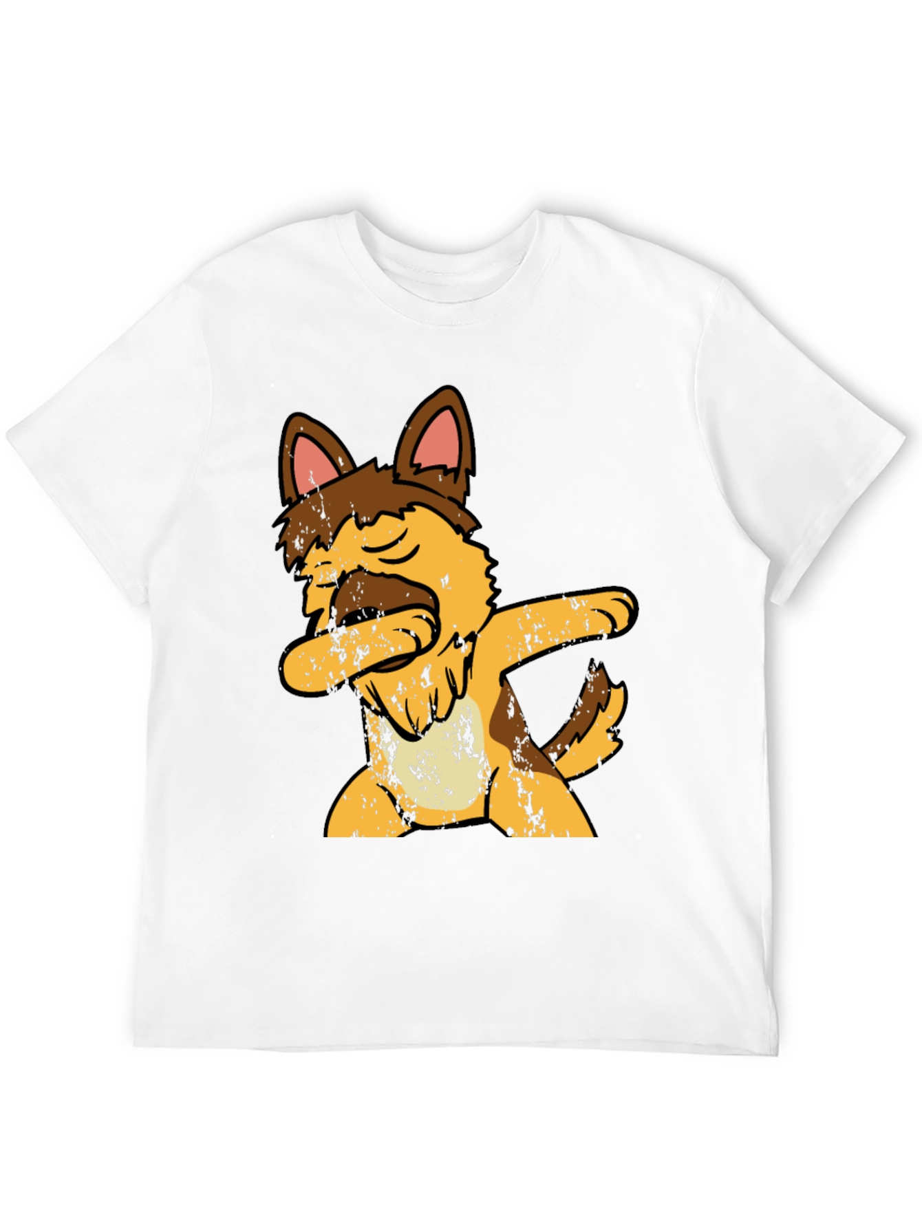 Dabbing Dog Graphic Tee - Mens Black T-Shirt