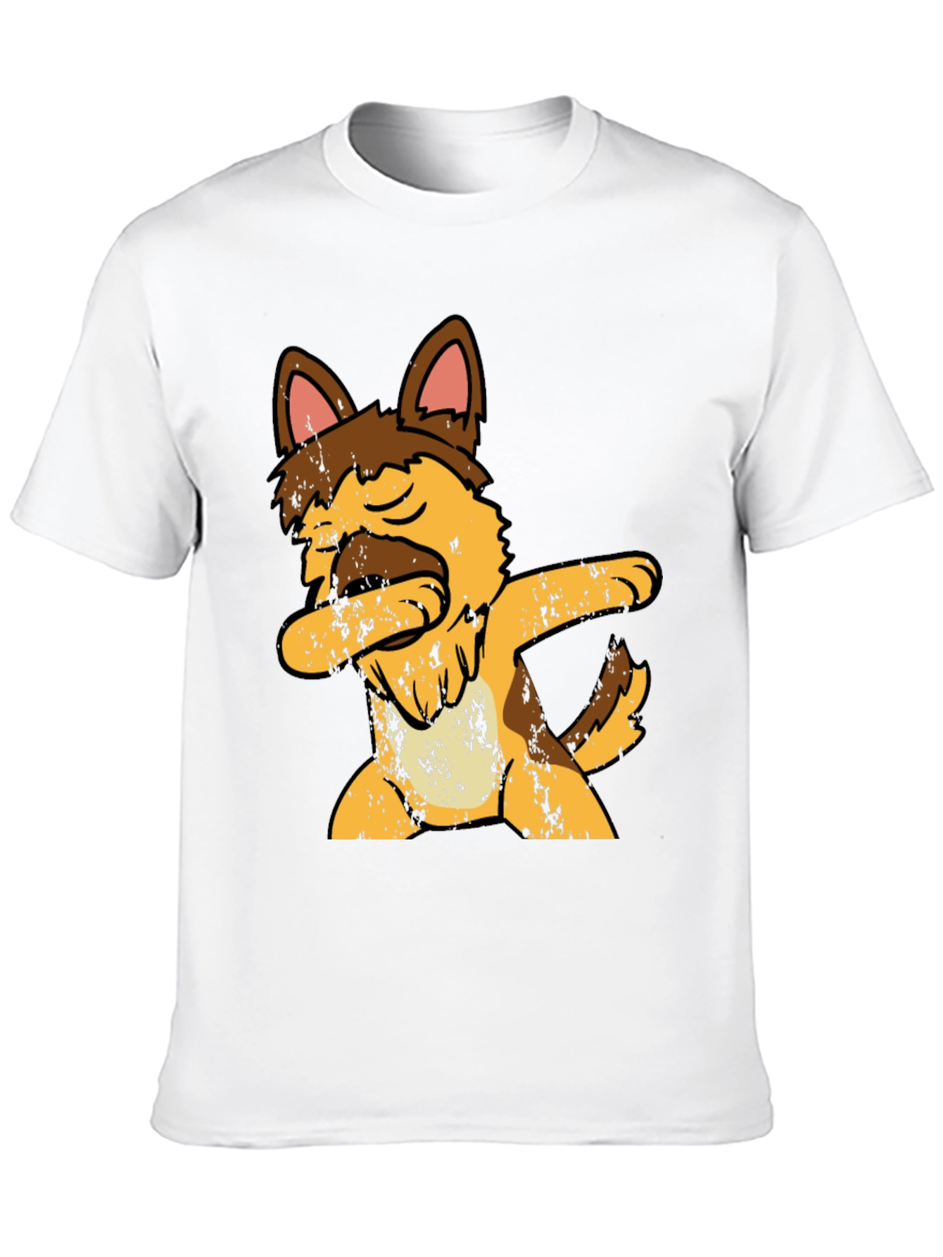 Dabbing Dog Graphic Tee - Mens Black T-Shirt