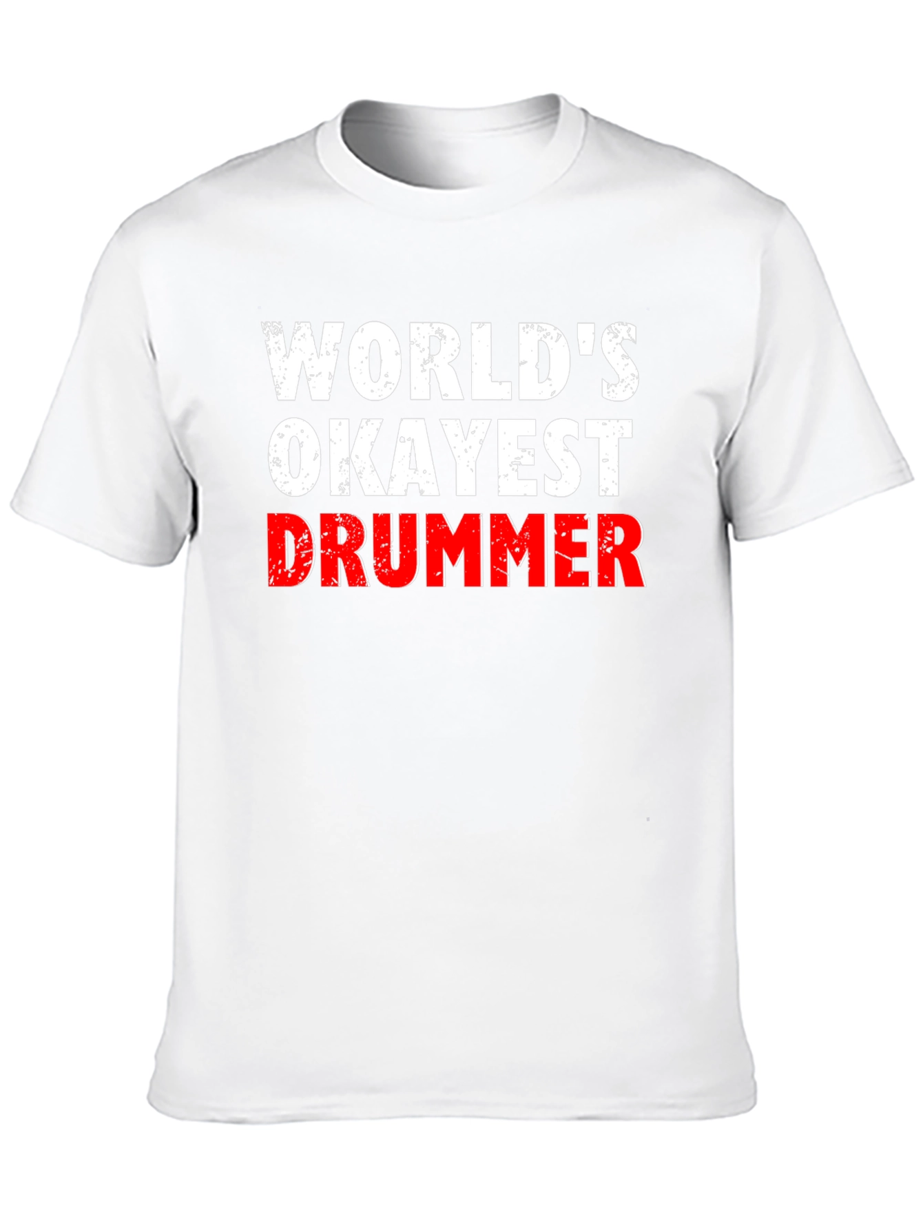 Worlds Okayest Drummer T-Shirt - Black