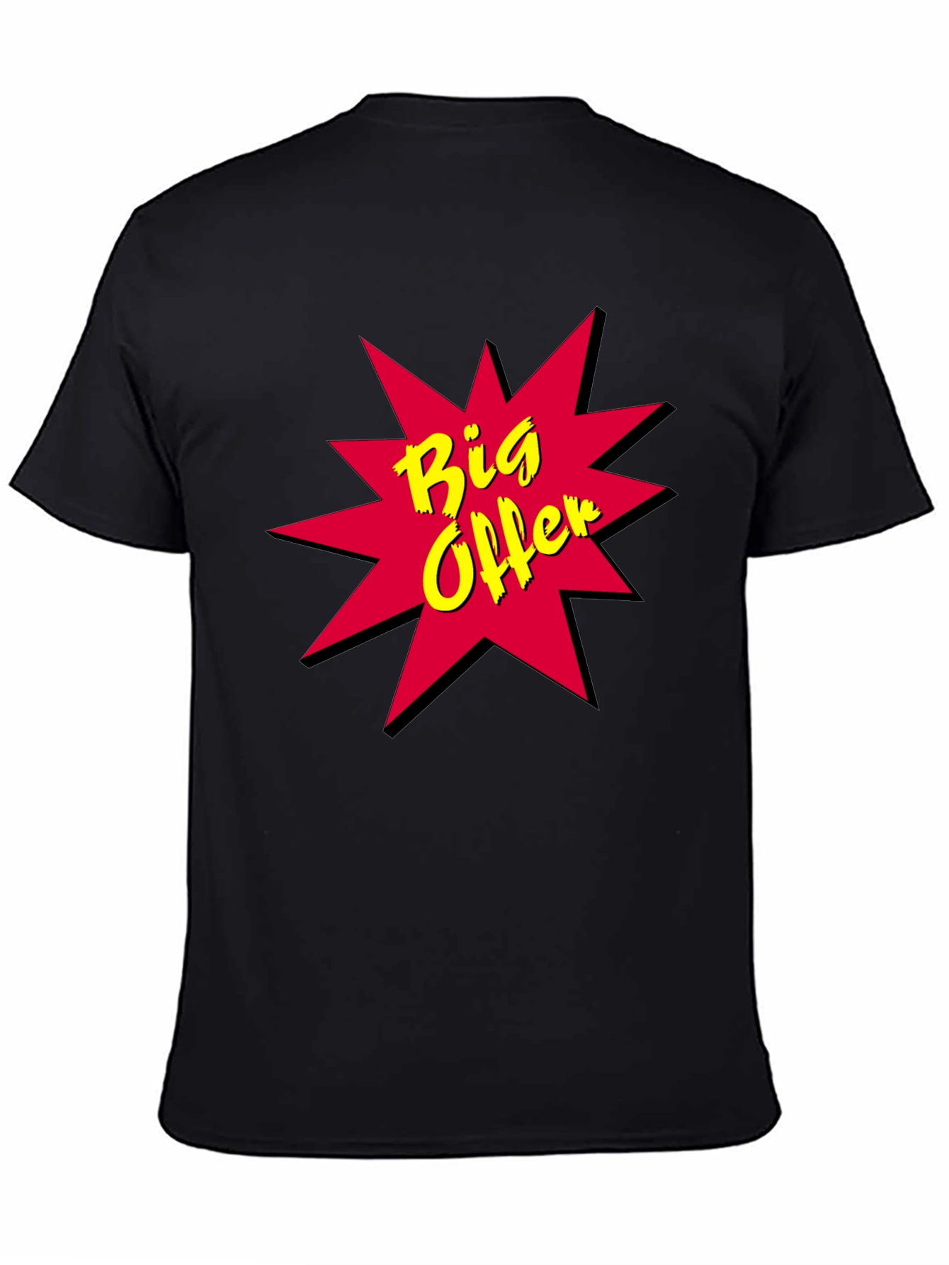 Big Offer Black T-Shirt - Bold Design