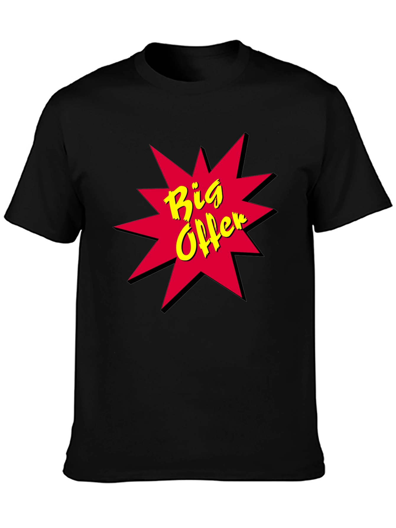 Big Offer Black T-Shirt - Bold Design