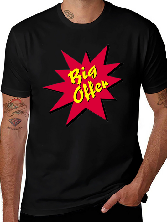 Big Offer Black T-Shirt - Bold Design