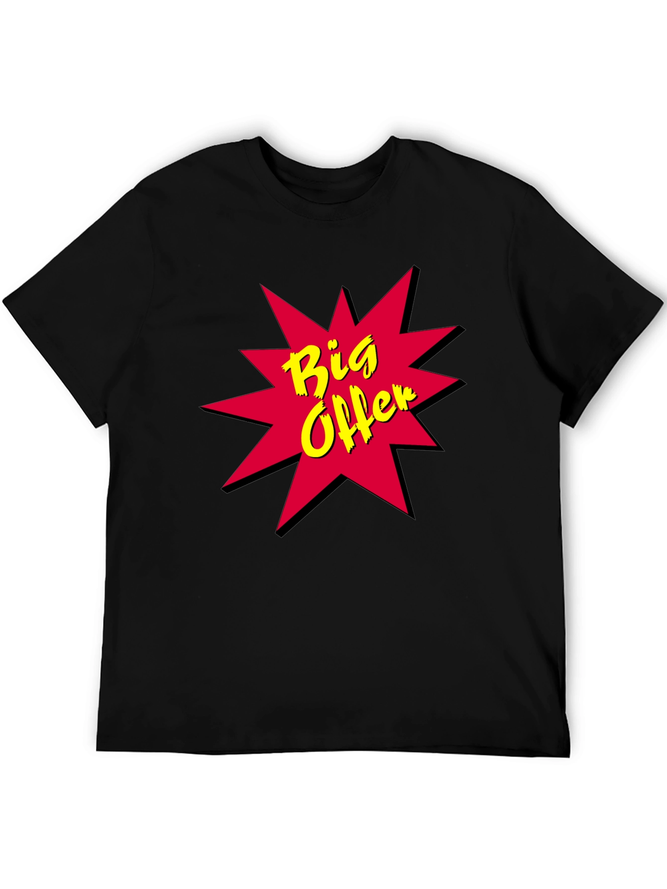 Big Offer Black T-Shirt - Bold Design