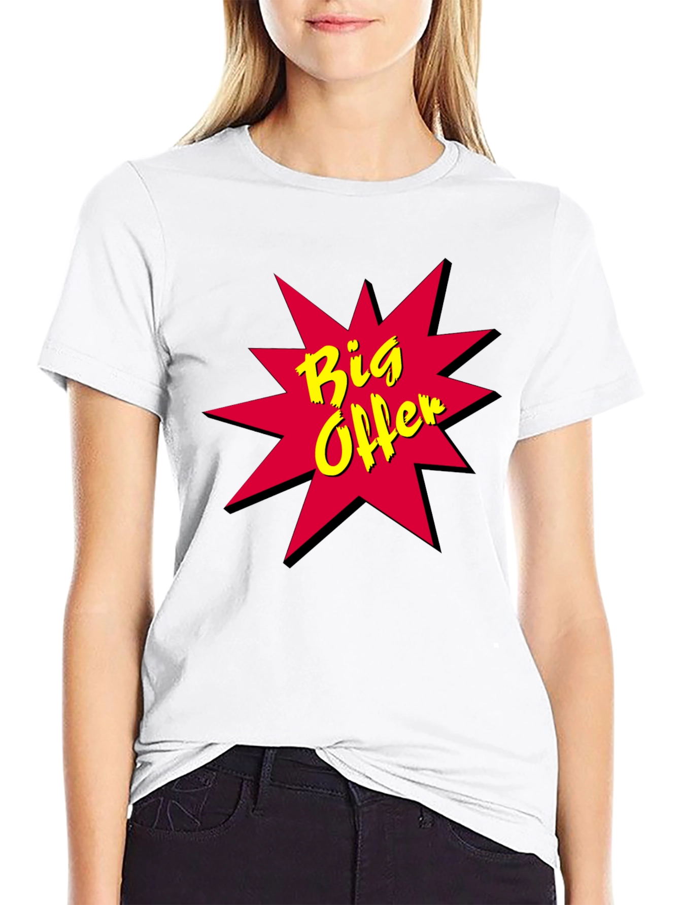 Big Offer Black T-Shirt - Bold Design