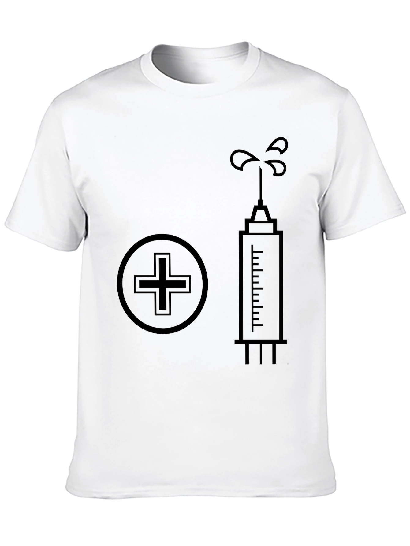 Vaccine Graphic Black T-Shirt