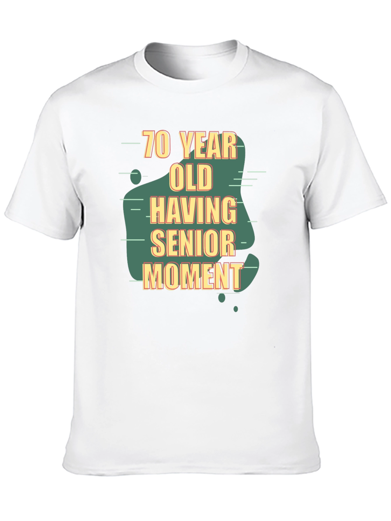 70 Year Old Senior Moment Black T-Shirt