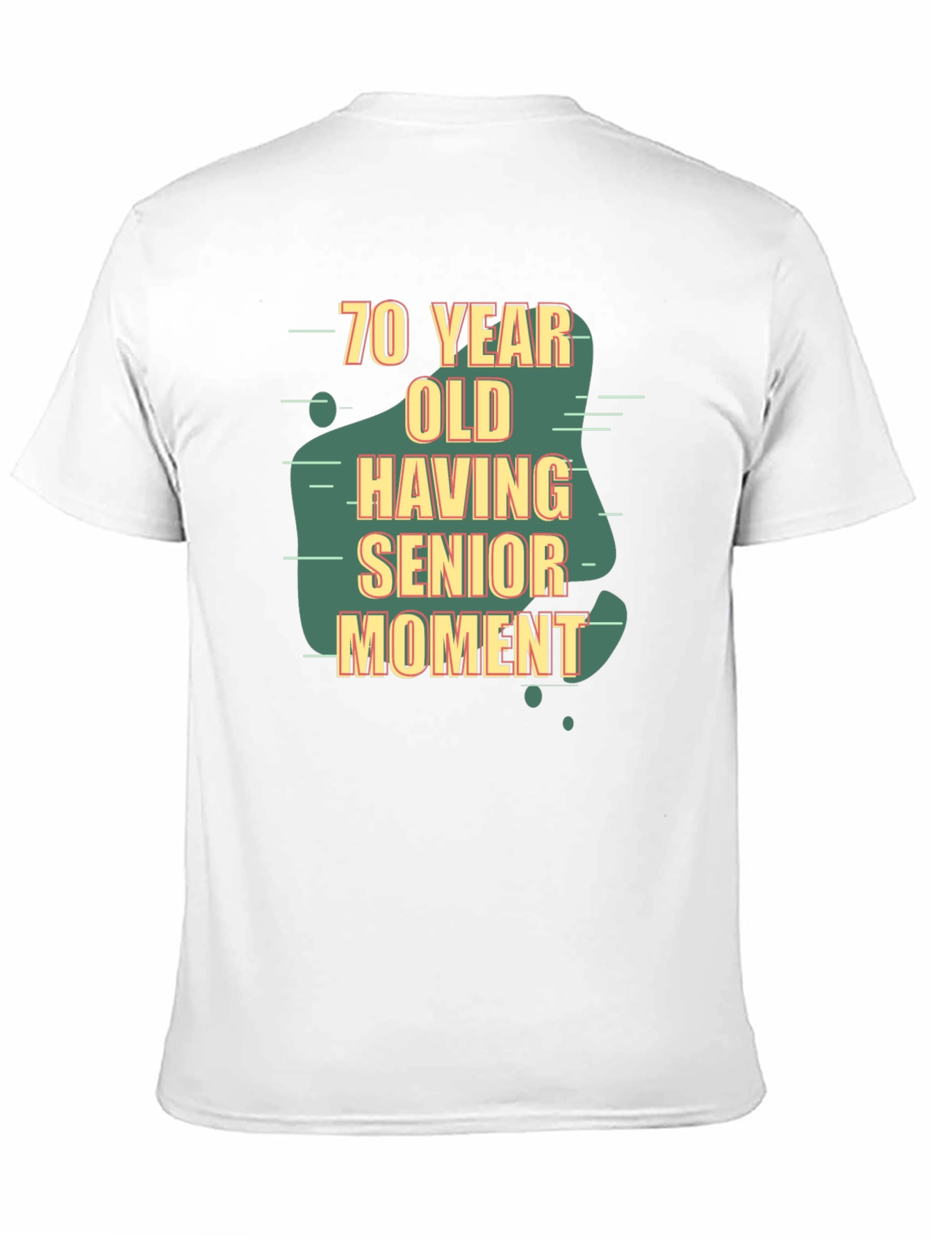 70 Year Old Senior Moment Black T-Shirt