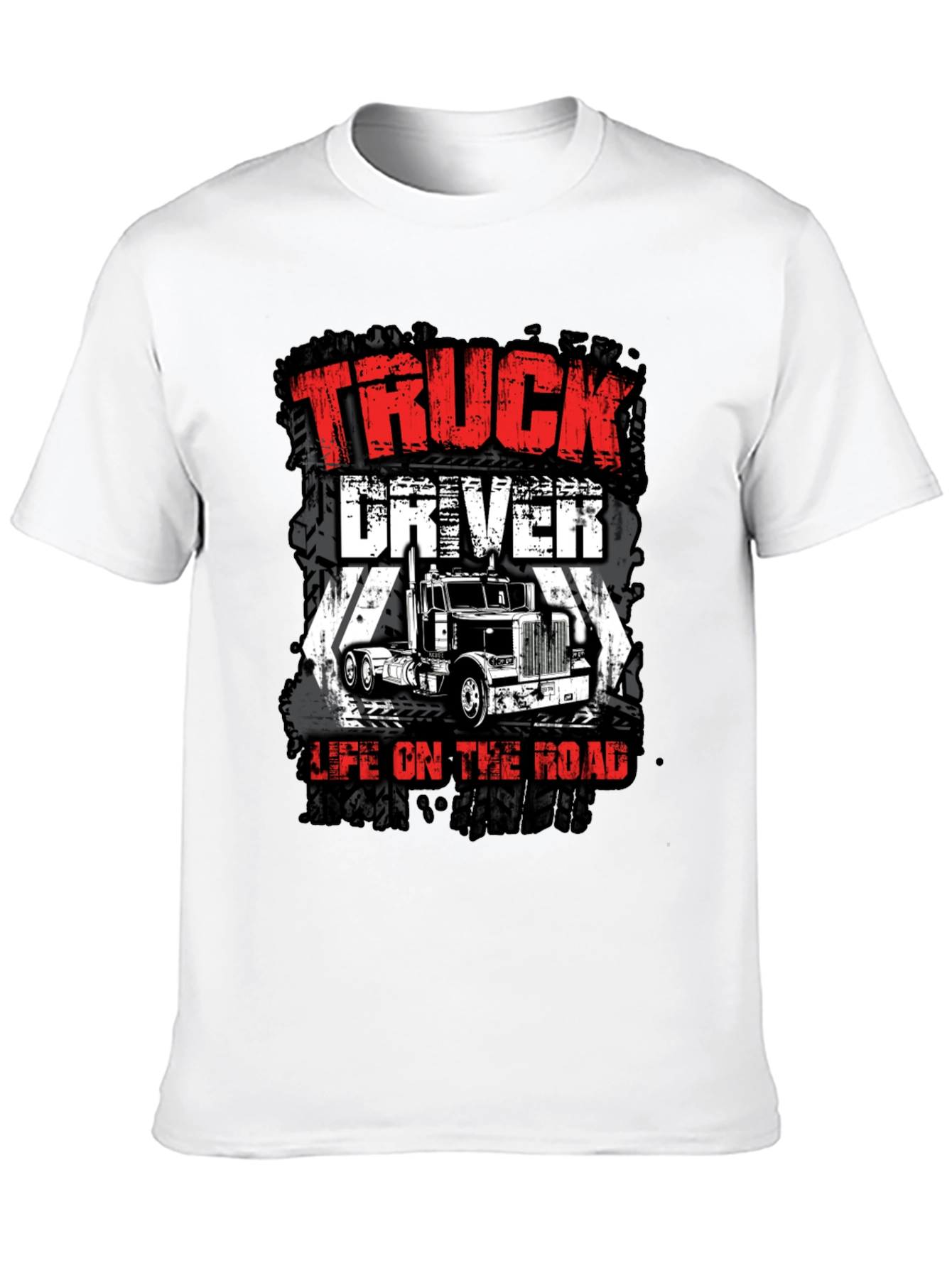 Truck Driver Life on the Road Graphic Tee