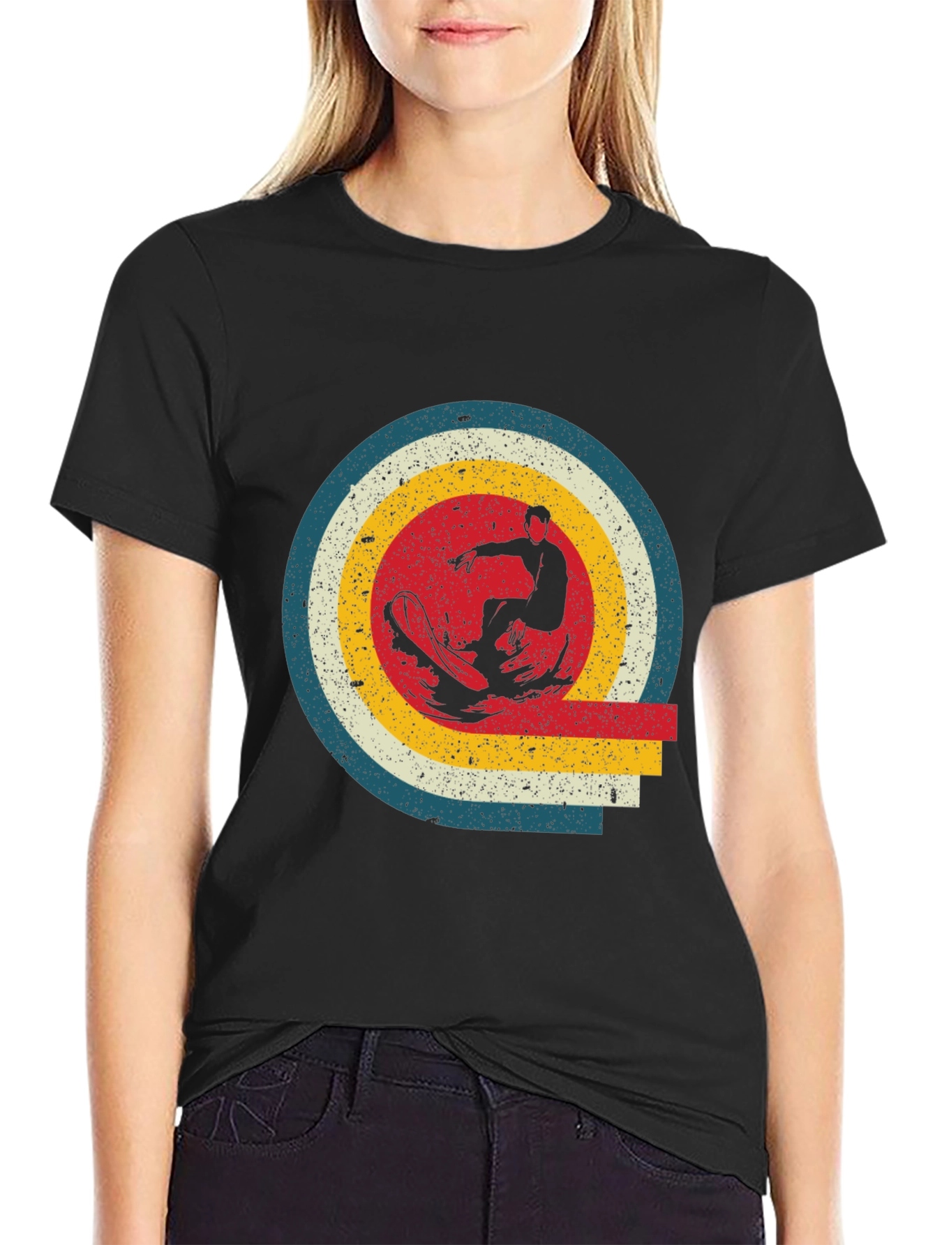 Retro Surfer Graphic T-Shirt - Stylish Mens Tee