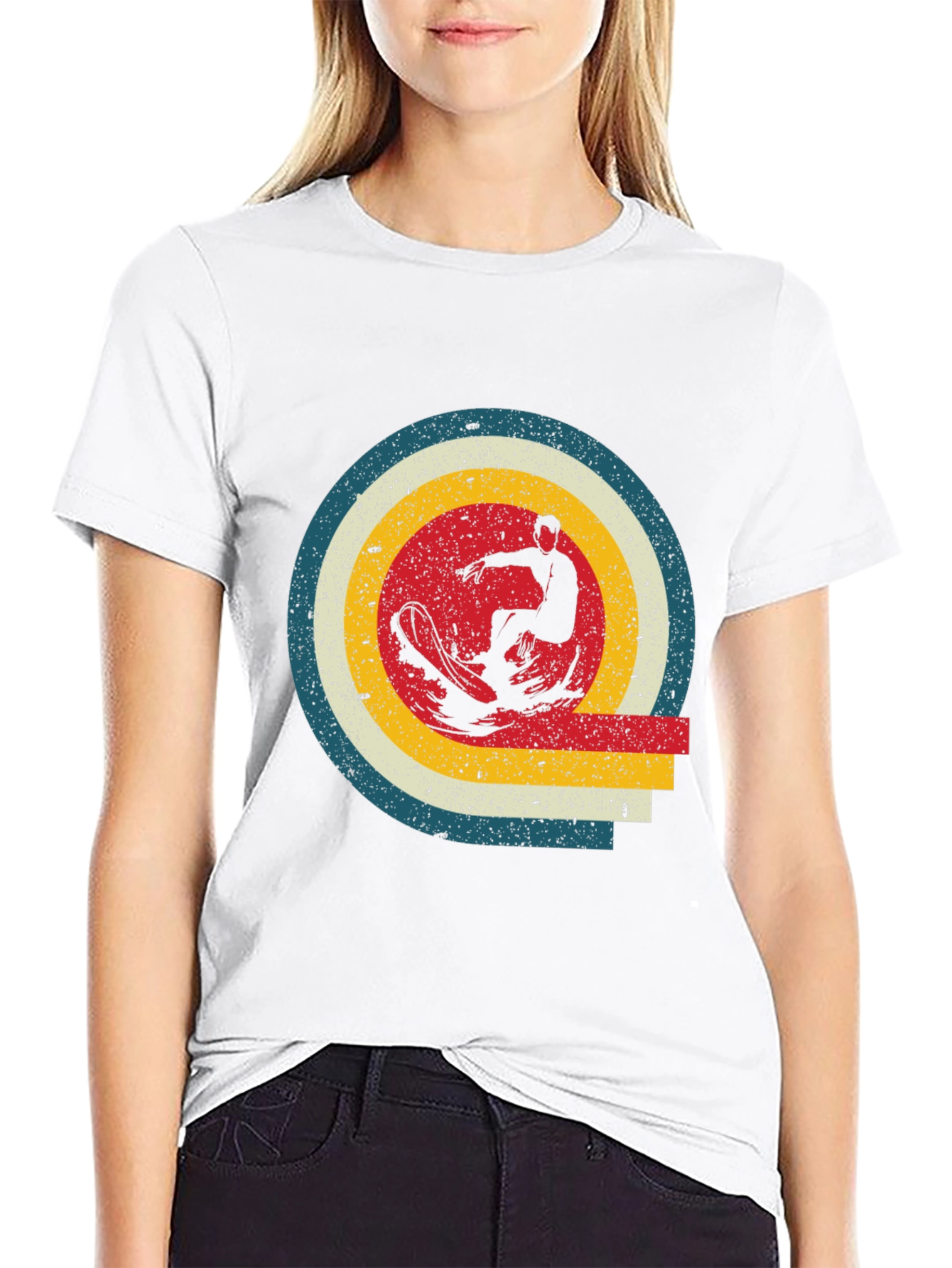 Retro Surfer Graphic T-Shirt - Stylish Mens Tee