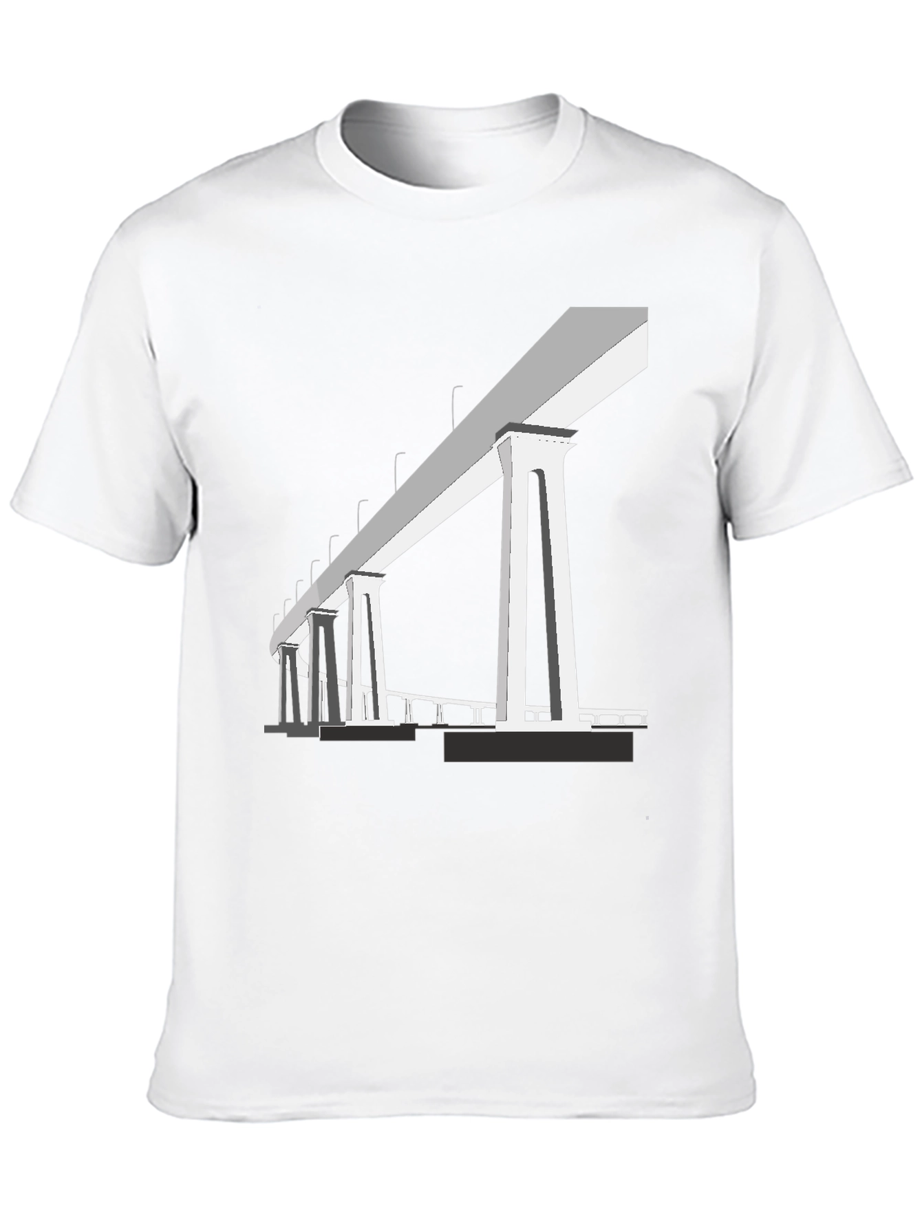 Bridge Graphic T-Shirt - Black Cotton Tee