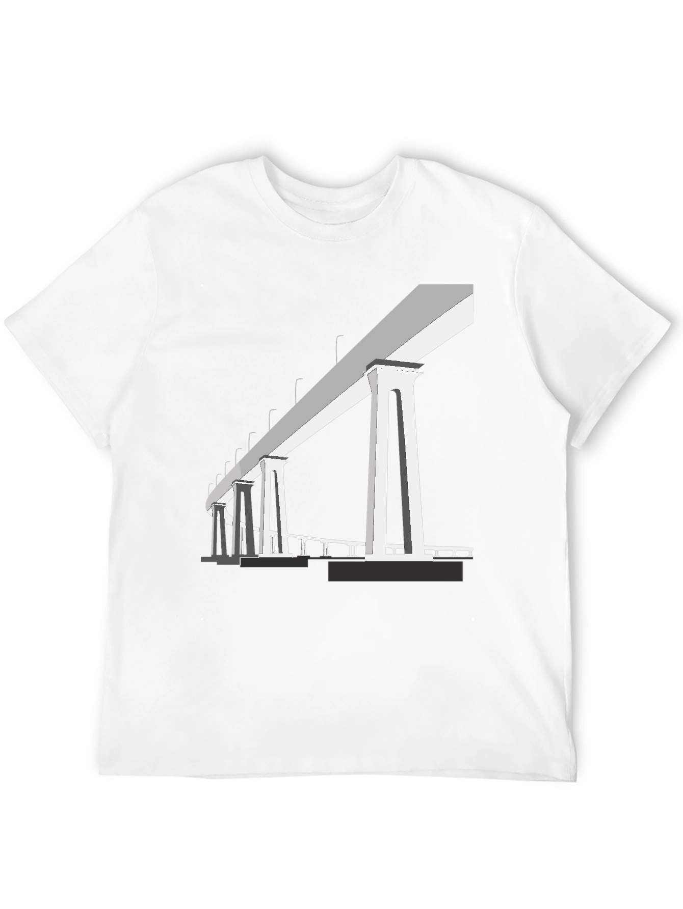 Bridge Graphic T-Shirt - Black Cotton Tee