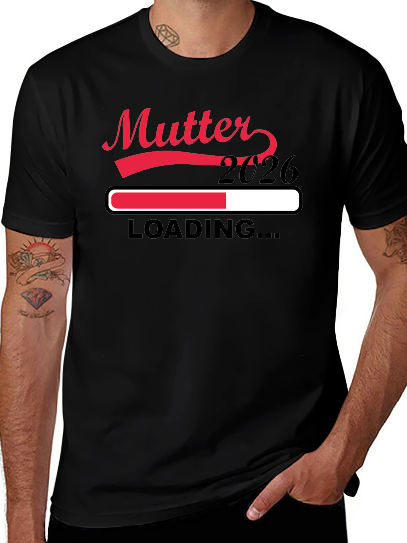 Mutter 2026 Loading Pregnancy Announcement T-Shirt