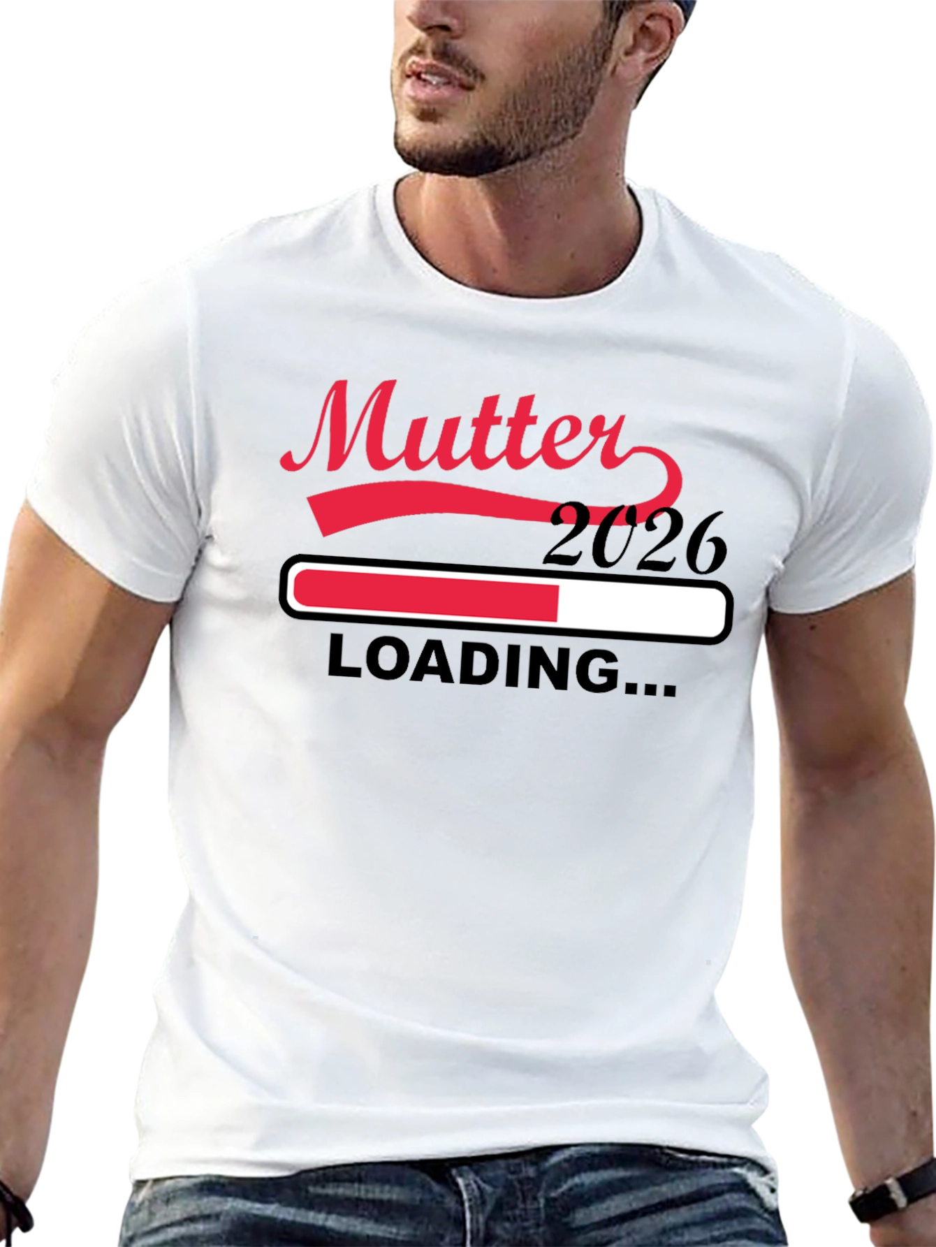 Mutter 2026 Loading Pregnancy Announcement T-Shirt