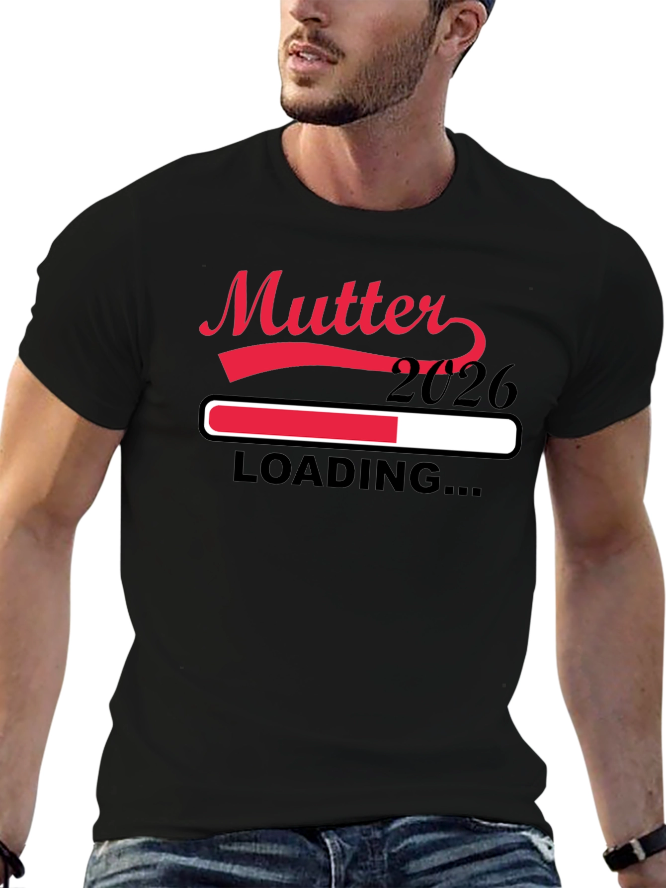 Mutter 2026 Loading Pregnancy Announcement T-Shirt