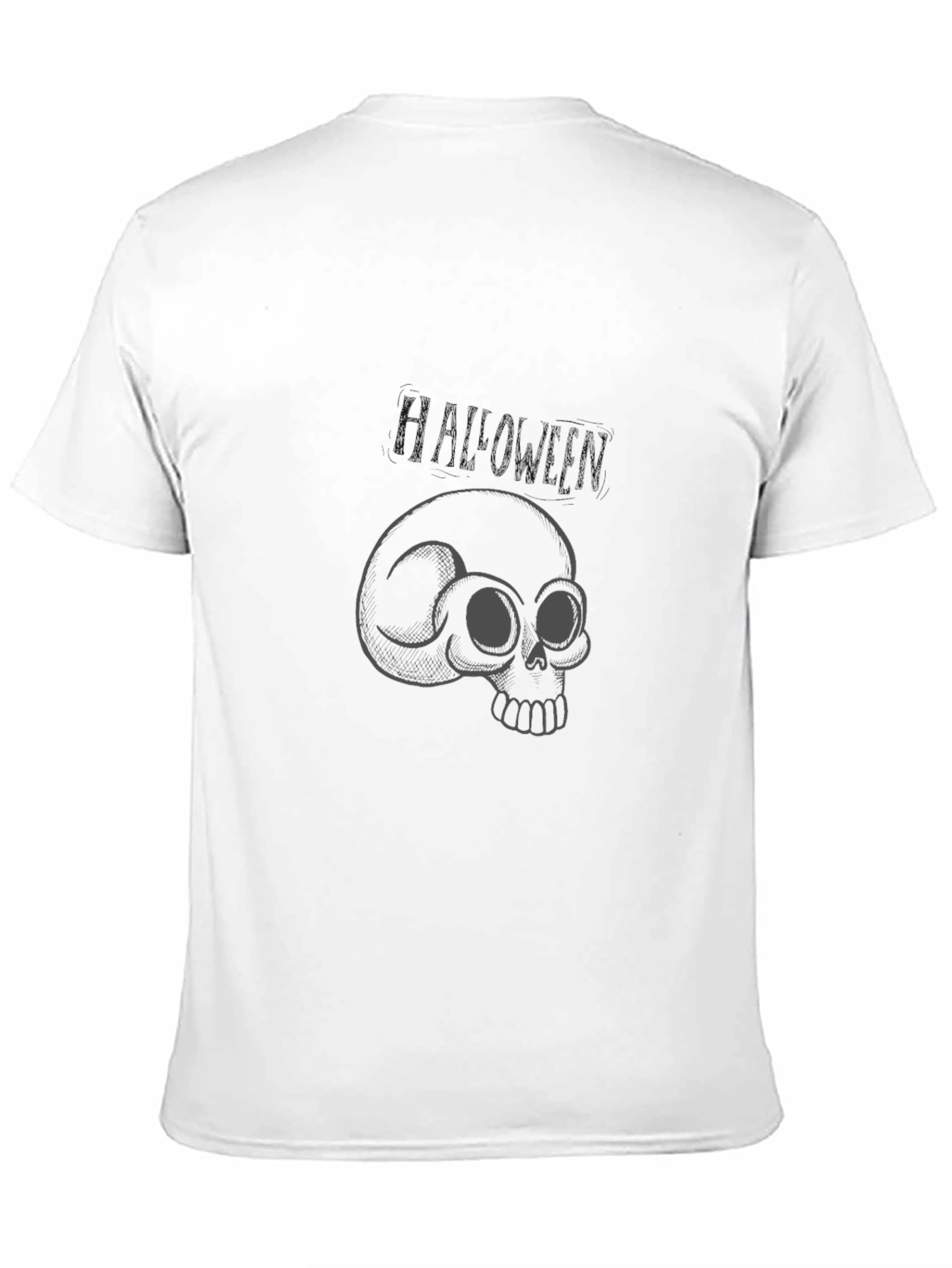 Mens Black Skull Graphic Tee - Casual Style