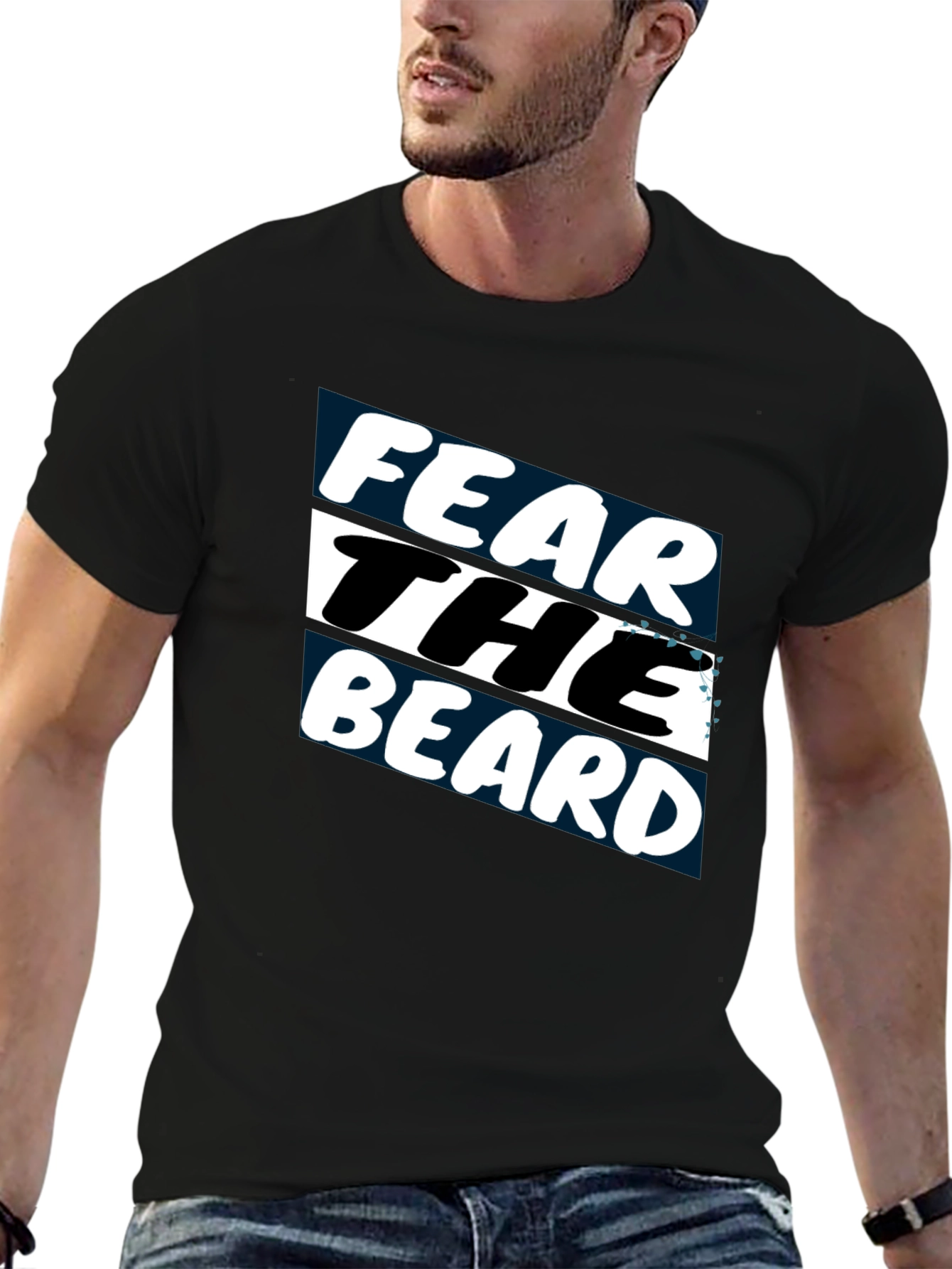Fear the Beard Graphic T-Shirt - Black