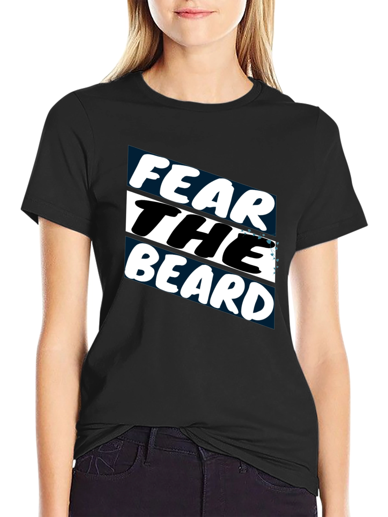 Fear the Beard Graphic T-Shirt - Black
