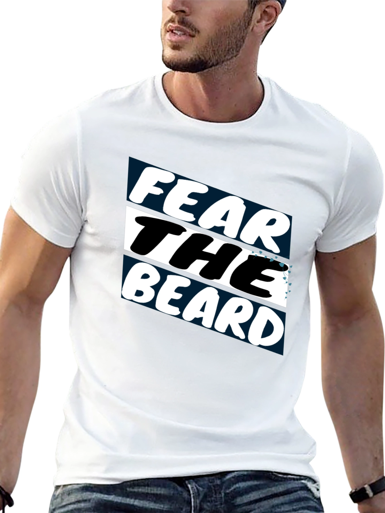 Fear the Beard Graphic T-Shirt - Black
