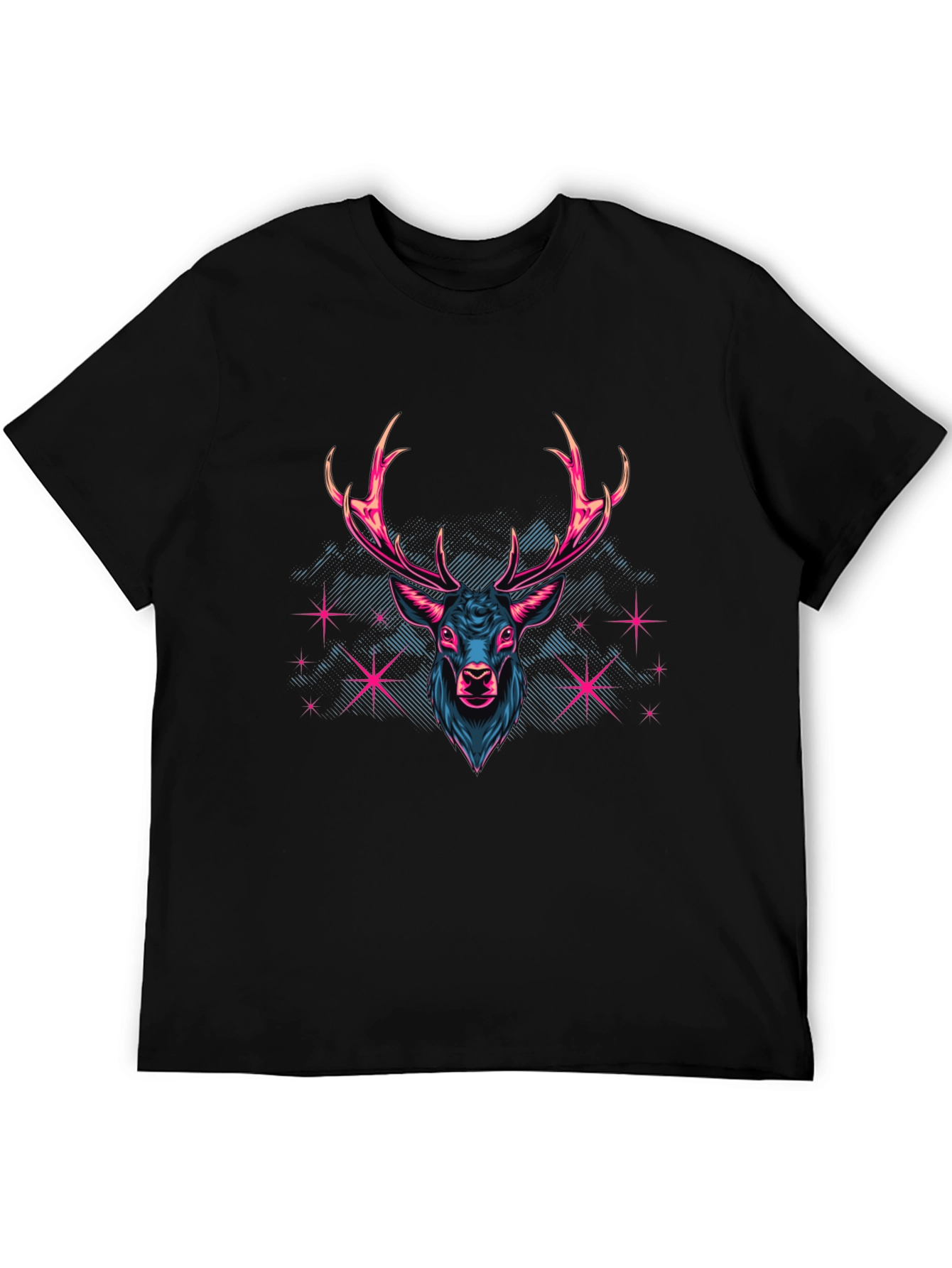 Neon Deer Graphic T-Shirt - Bold & Stylish
