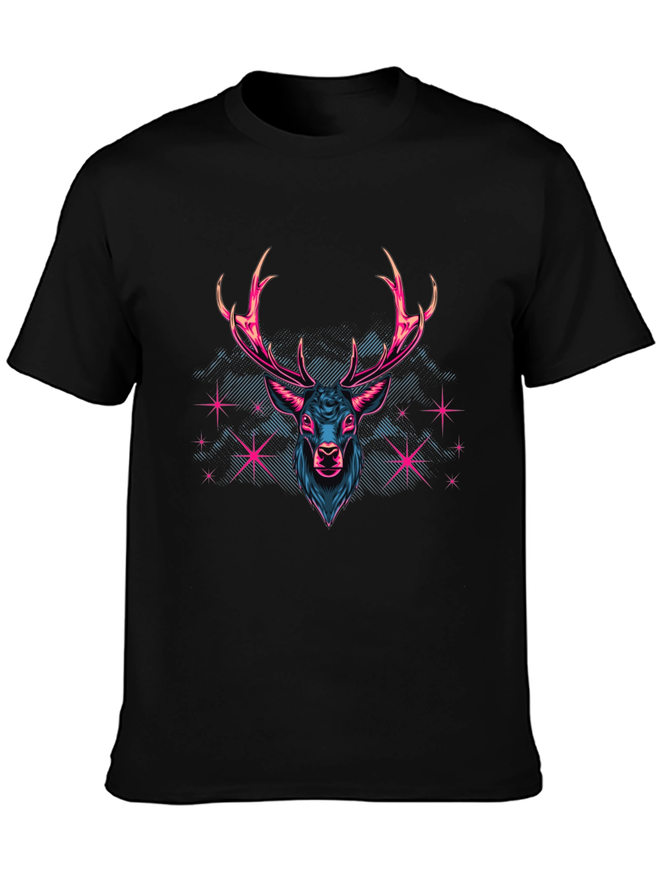 Neon Deer Graphic T-Shirt - Bold & Stylish