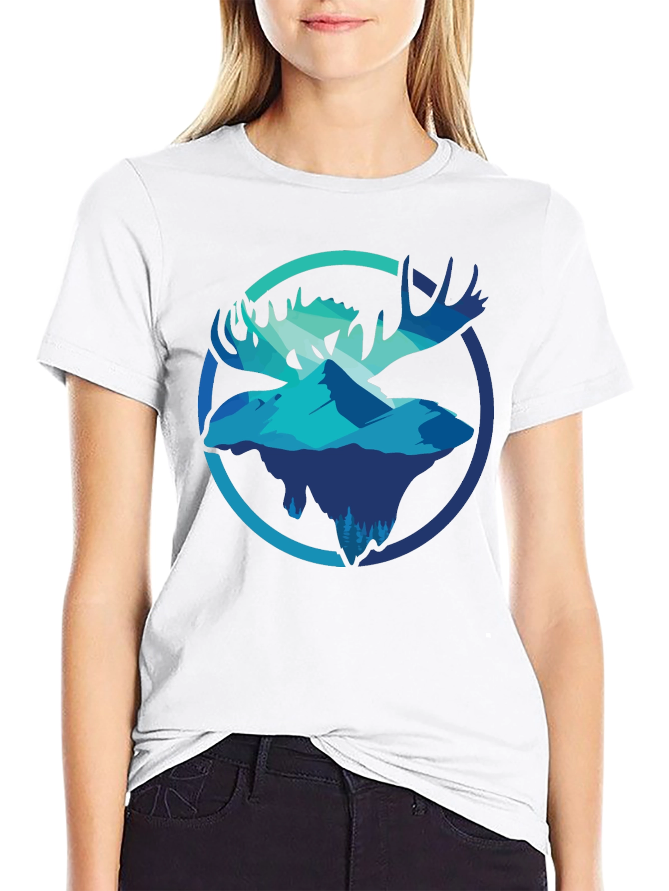 Moose Mountain Graphic T-Shirt - Black