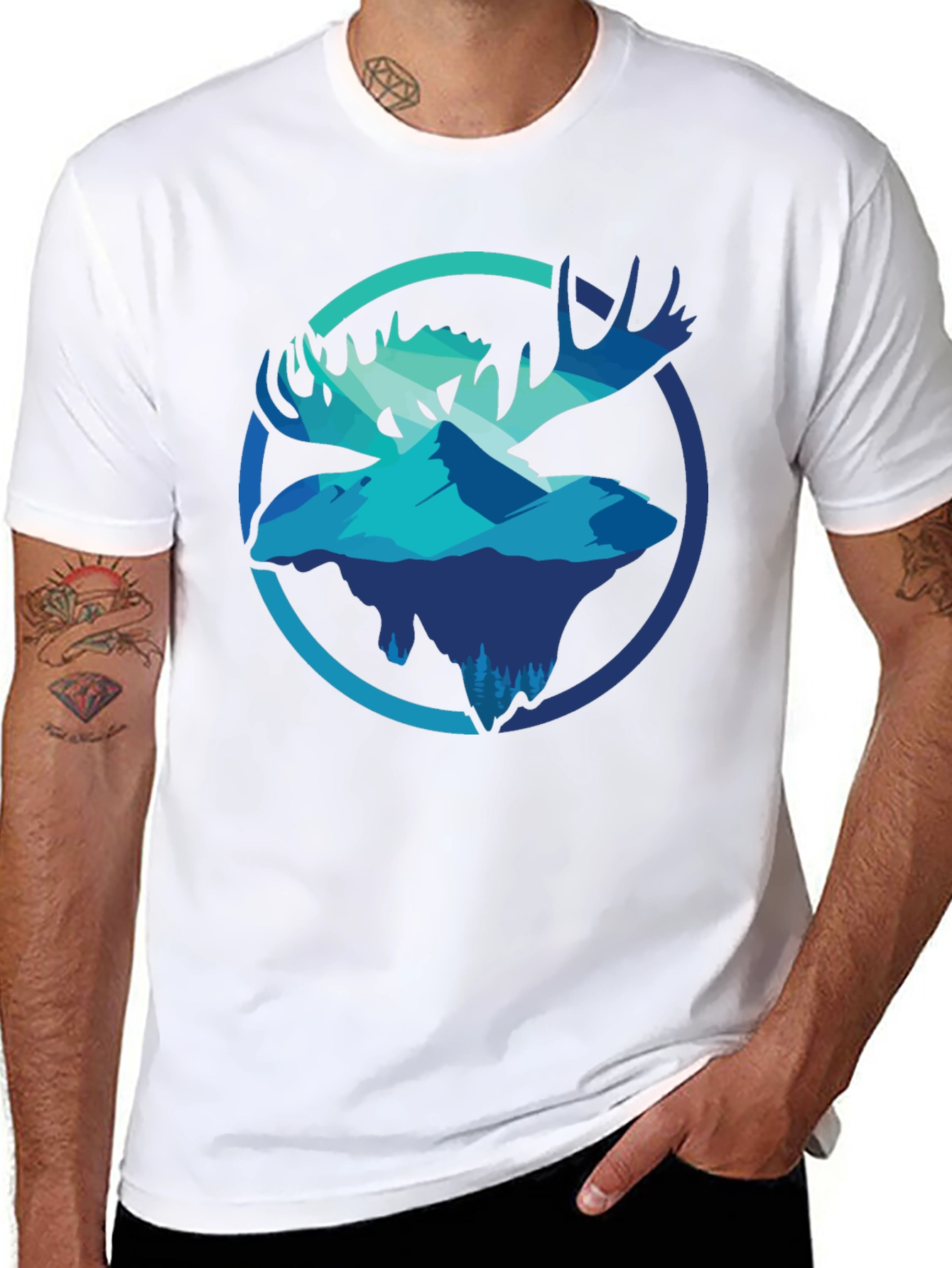 Moose Mountain Graphic T-Shirt - Black