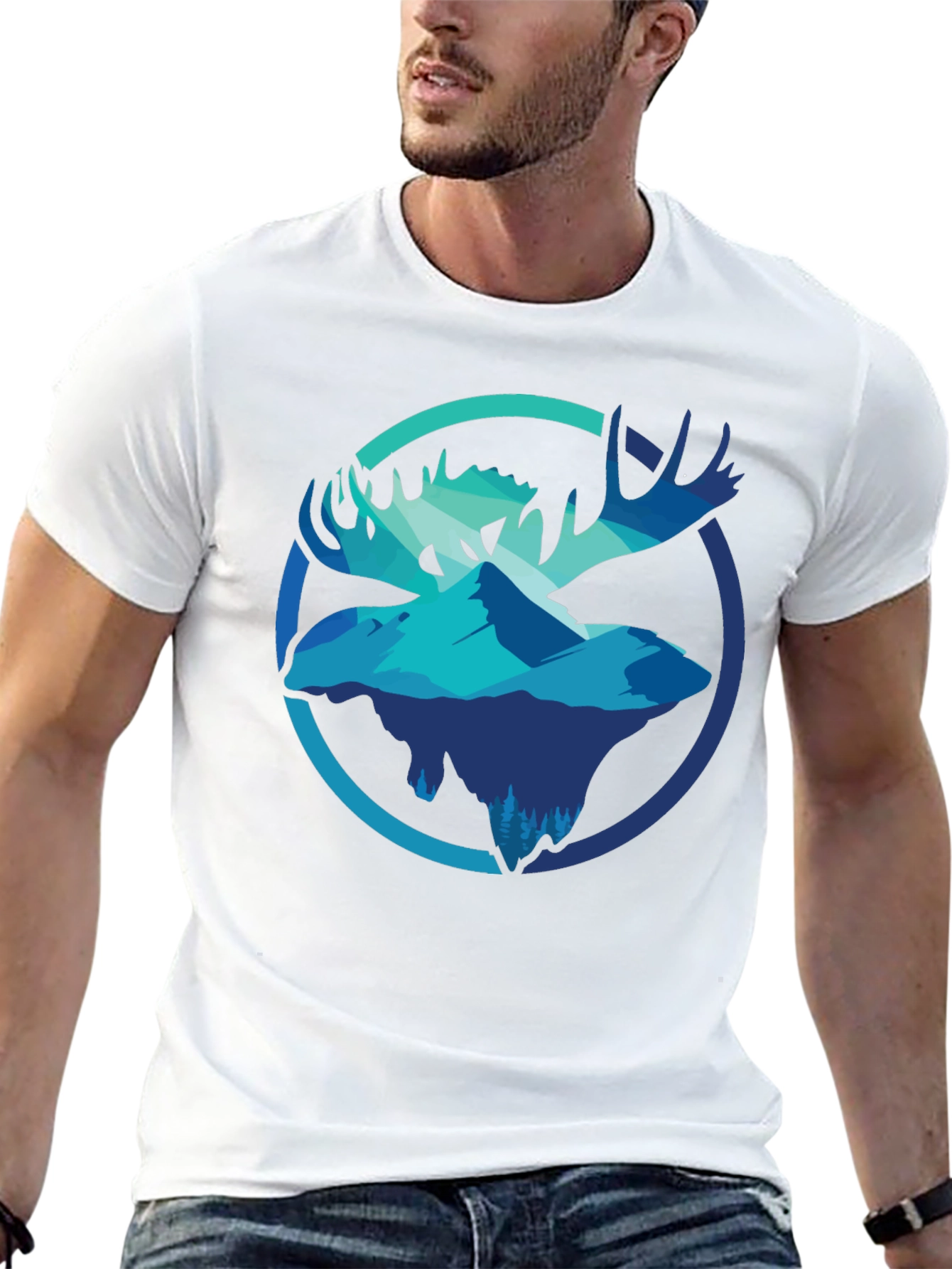 Moose Mountain Graphic T-Shirt - Black