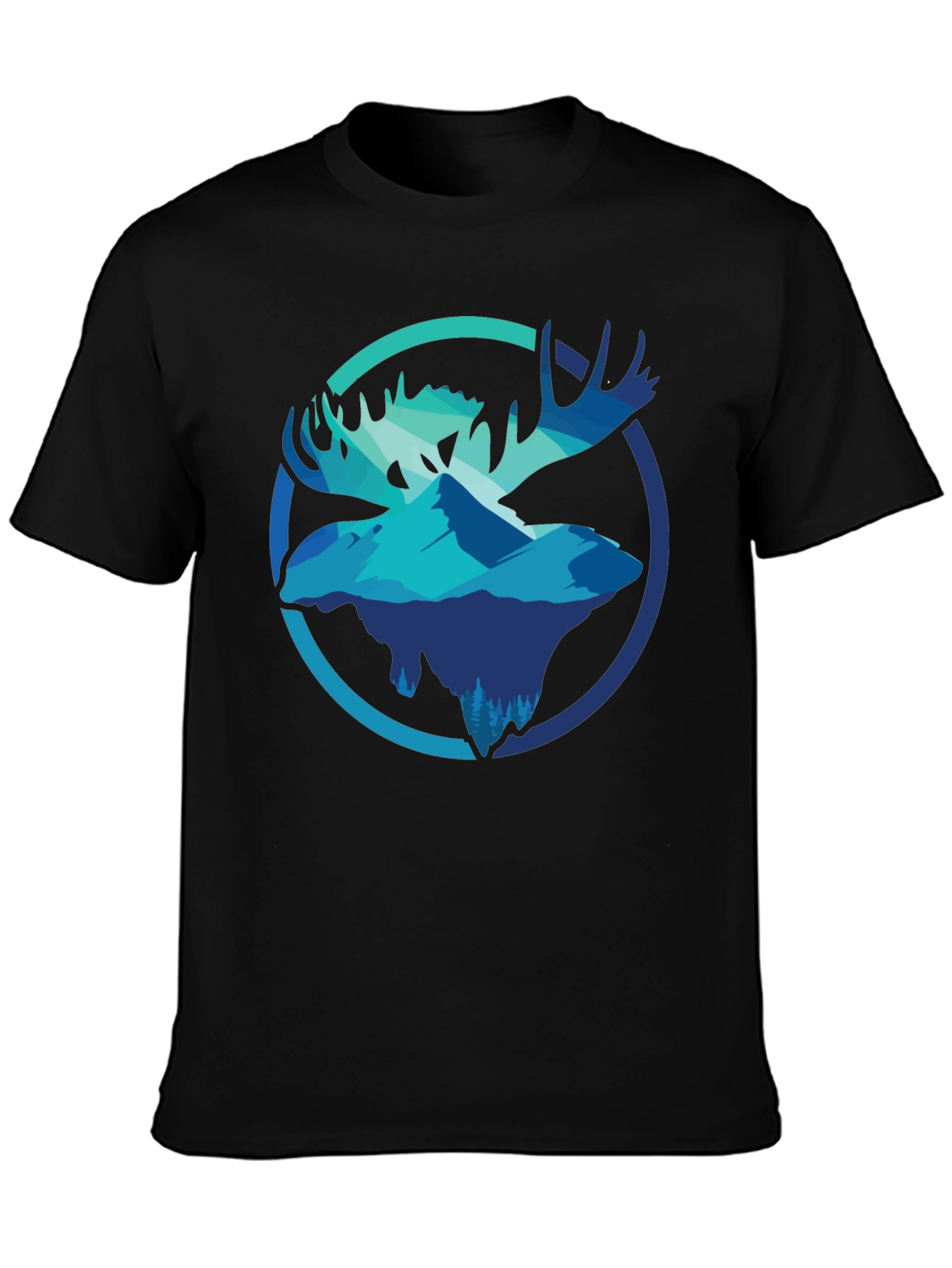Moose Mountain Graphic T-Shirt - Black
