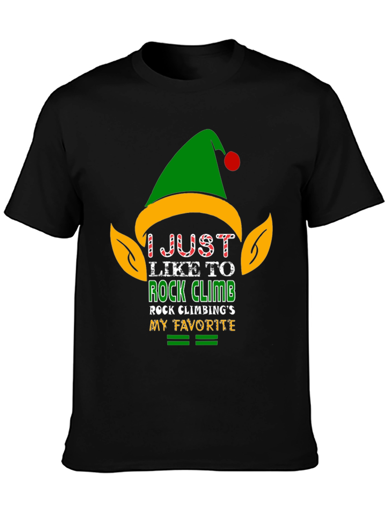 Rock Climbing Elf T-Shirt